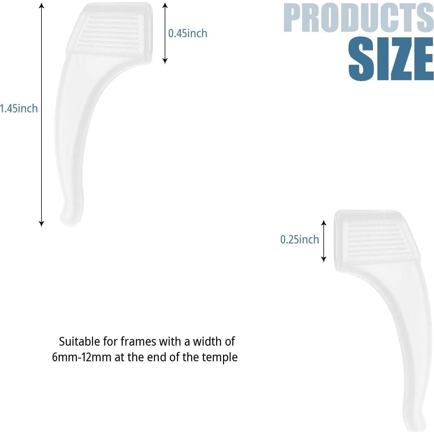 5 Pares Sujetadores Gafas Silicona Antideslizante Sima-2