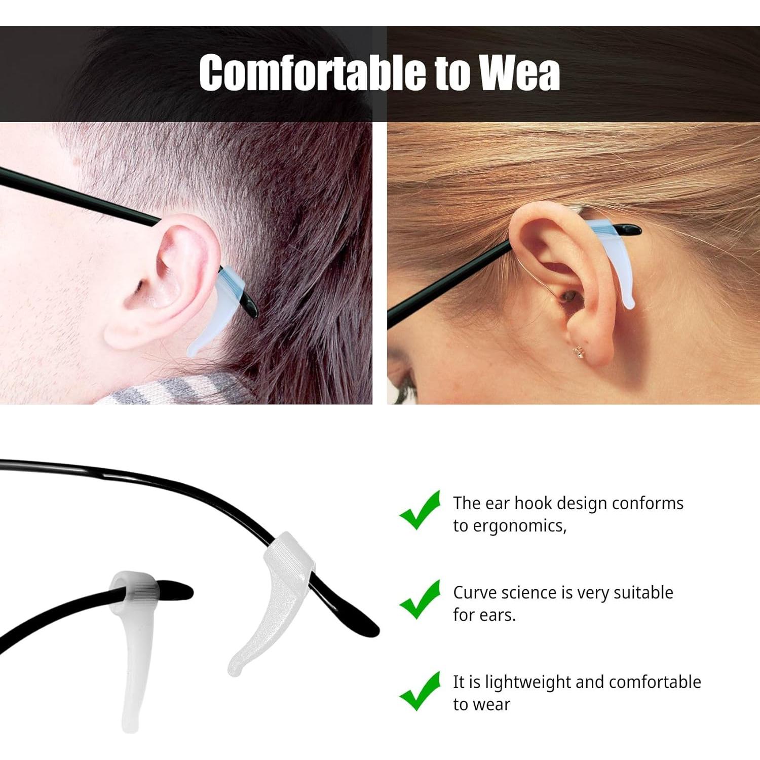 5 Pares Sujetadores Gafas Silicona Antideslizante Sima-2