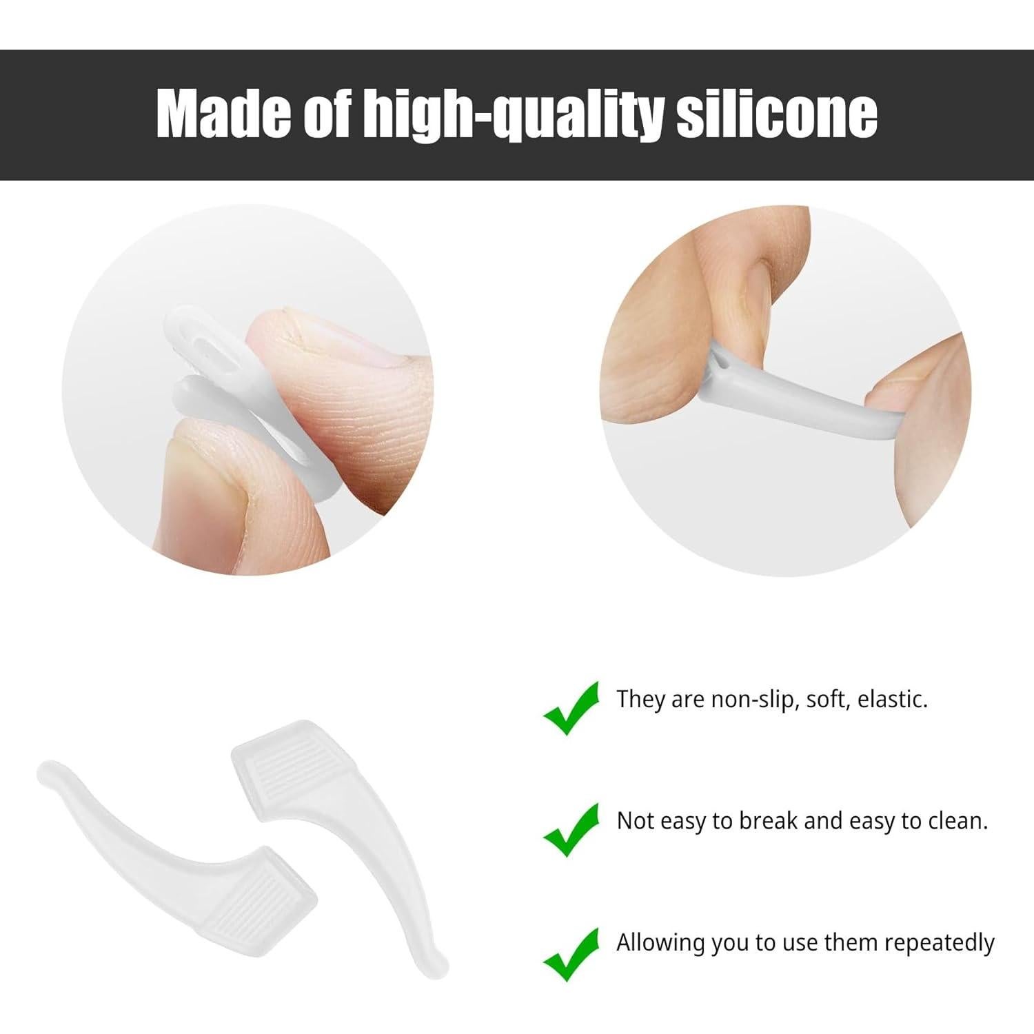 5 Pares Sujetadores Gafas Silicona Antideslizante Sima-2