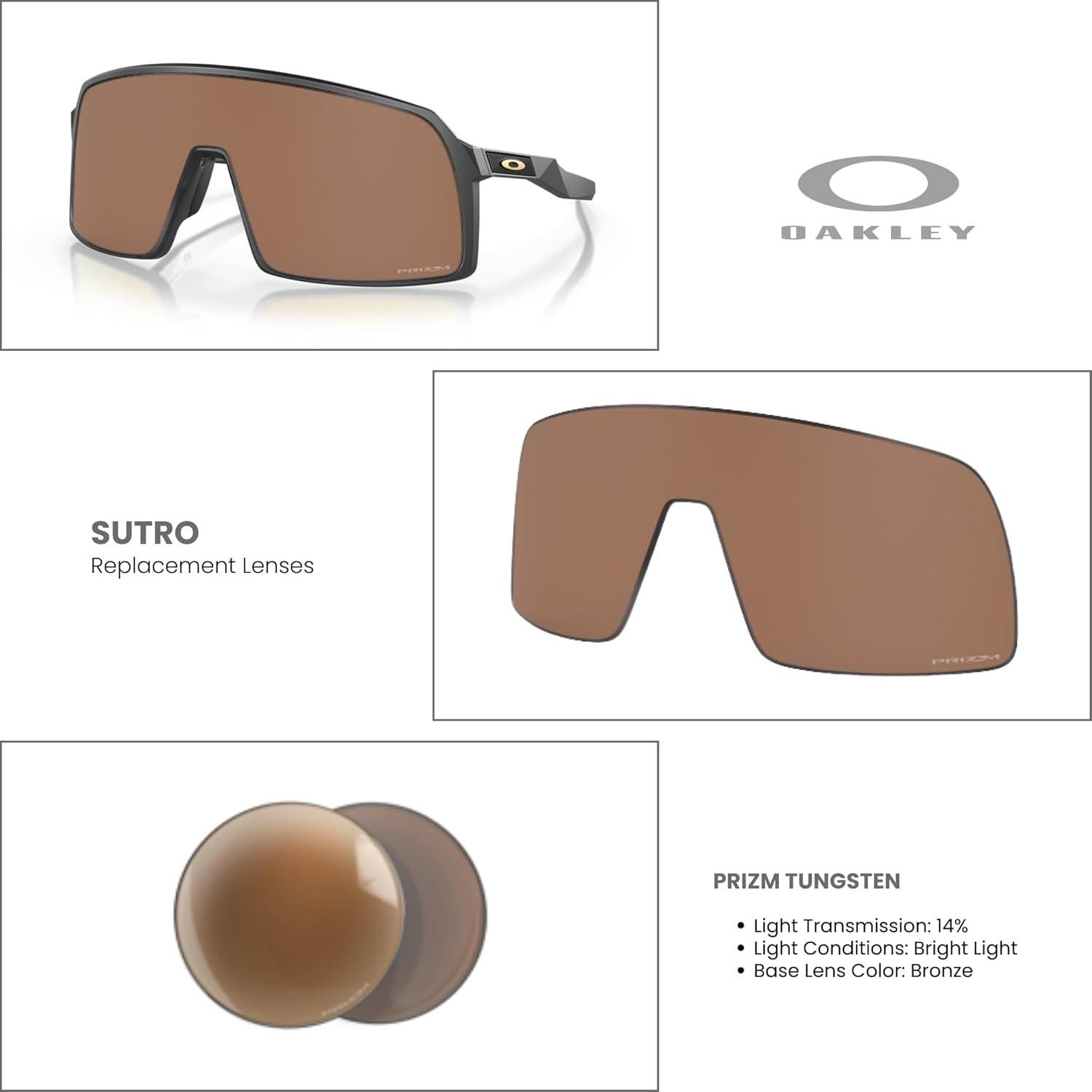 Lentes de Reemplazo Oakley Sutro OO9406 Prizm Tungsten Iridium