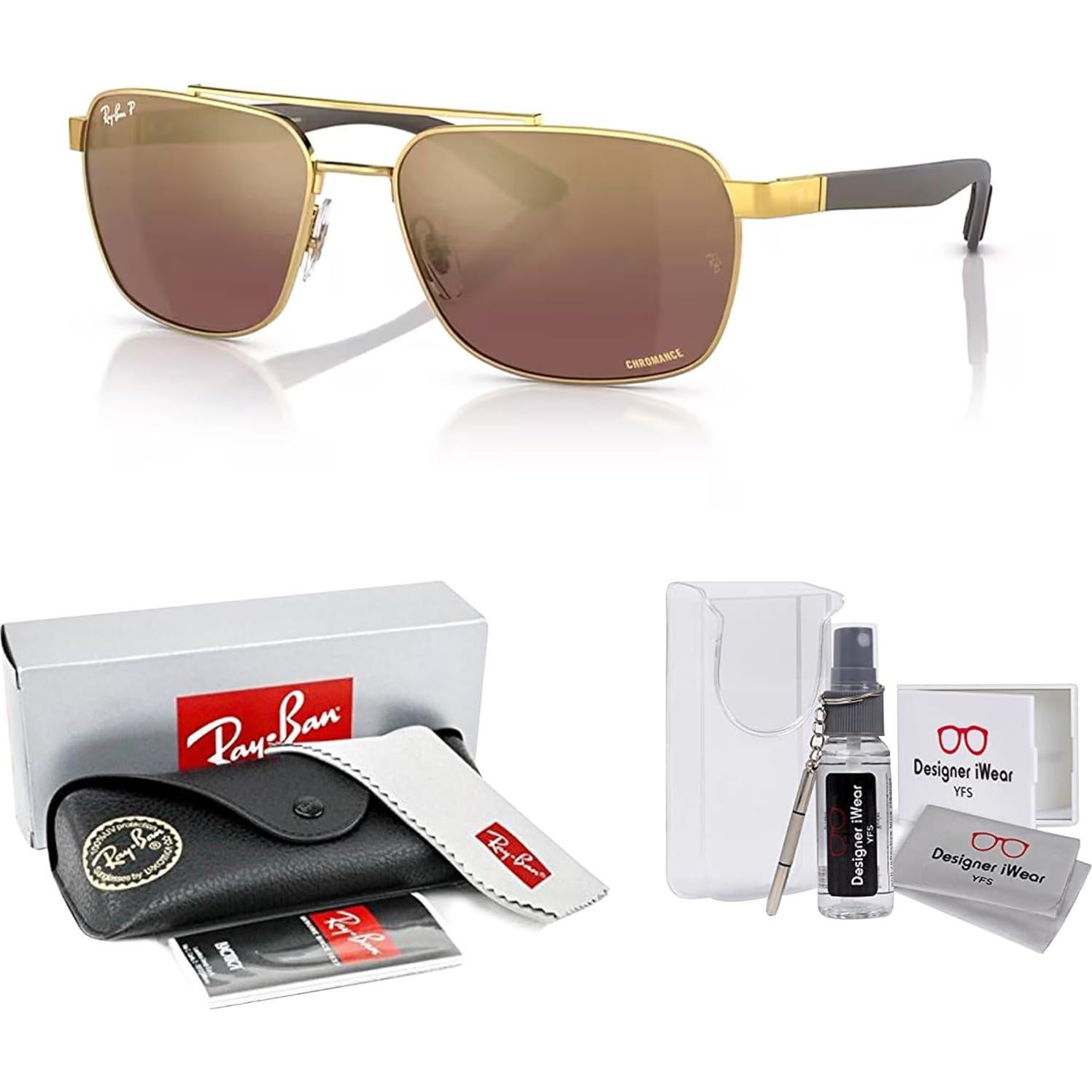 Gafas de Sol Ray-Ban RB3701 Polarizadas para Hombres - Kit iWear
