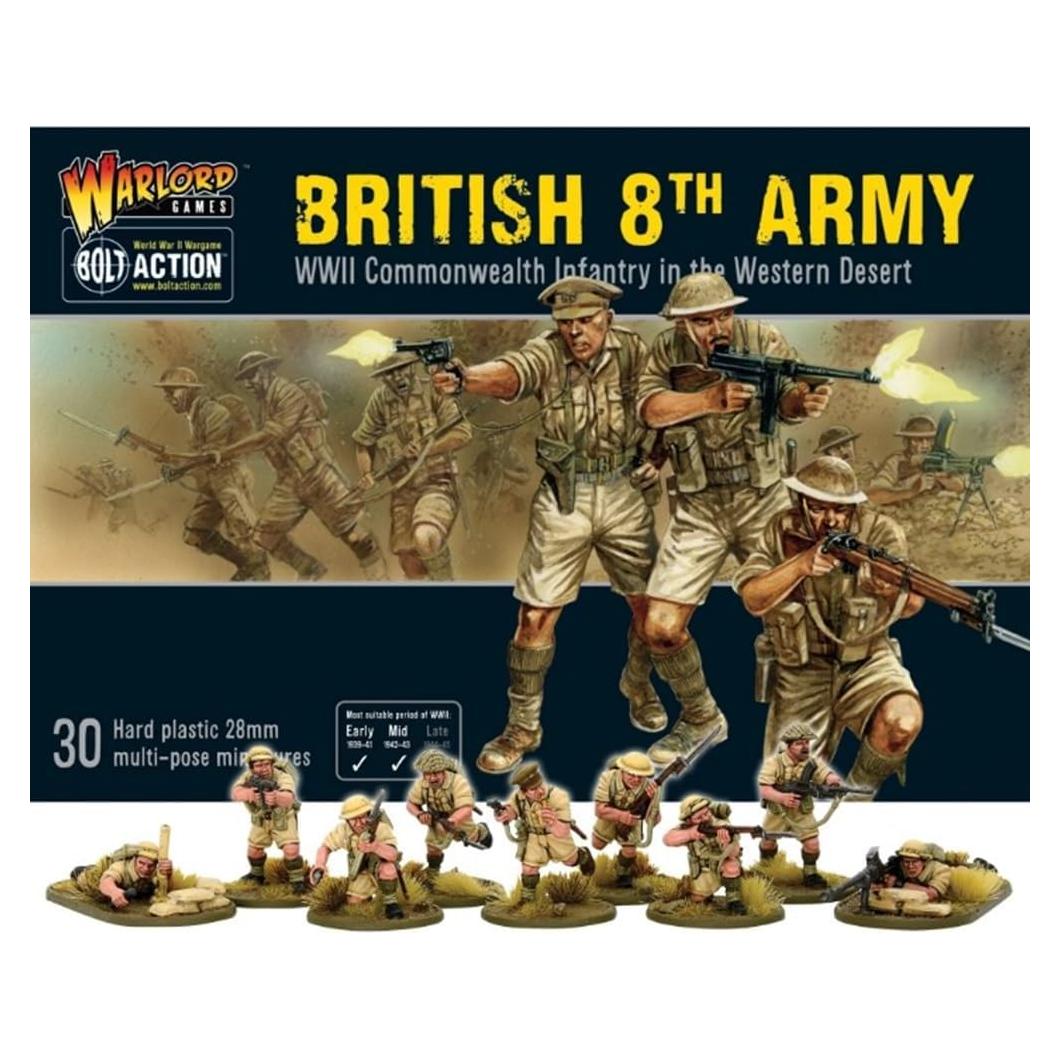 Warlord Games Infantería 8° Ejército Commonwealth 28mm WWII