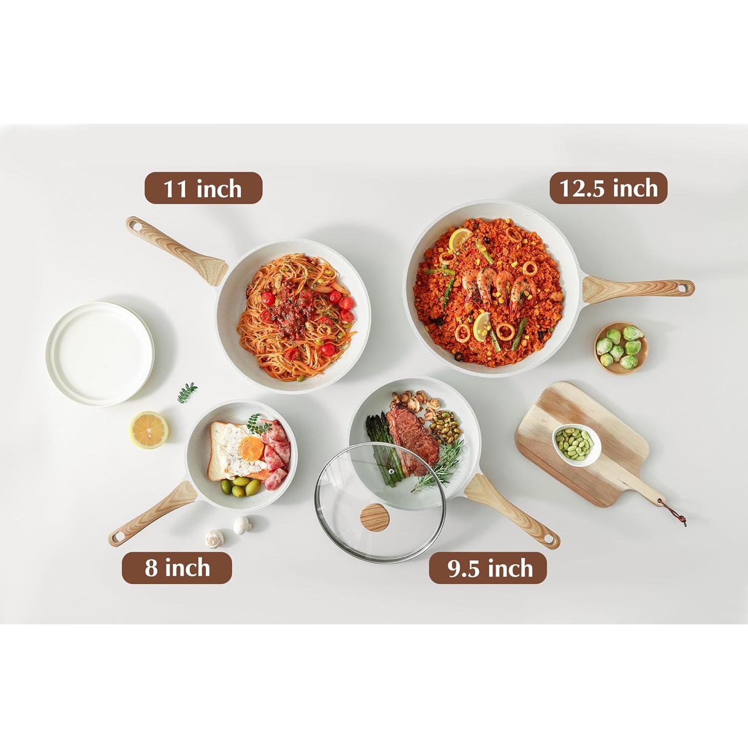 Sartén Cerámica SENSARTE 20 cm Antiadh. con Tapa