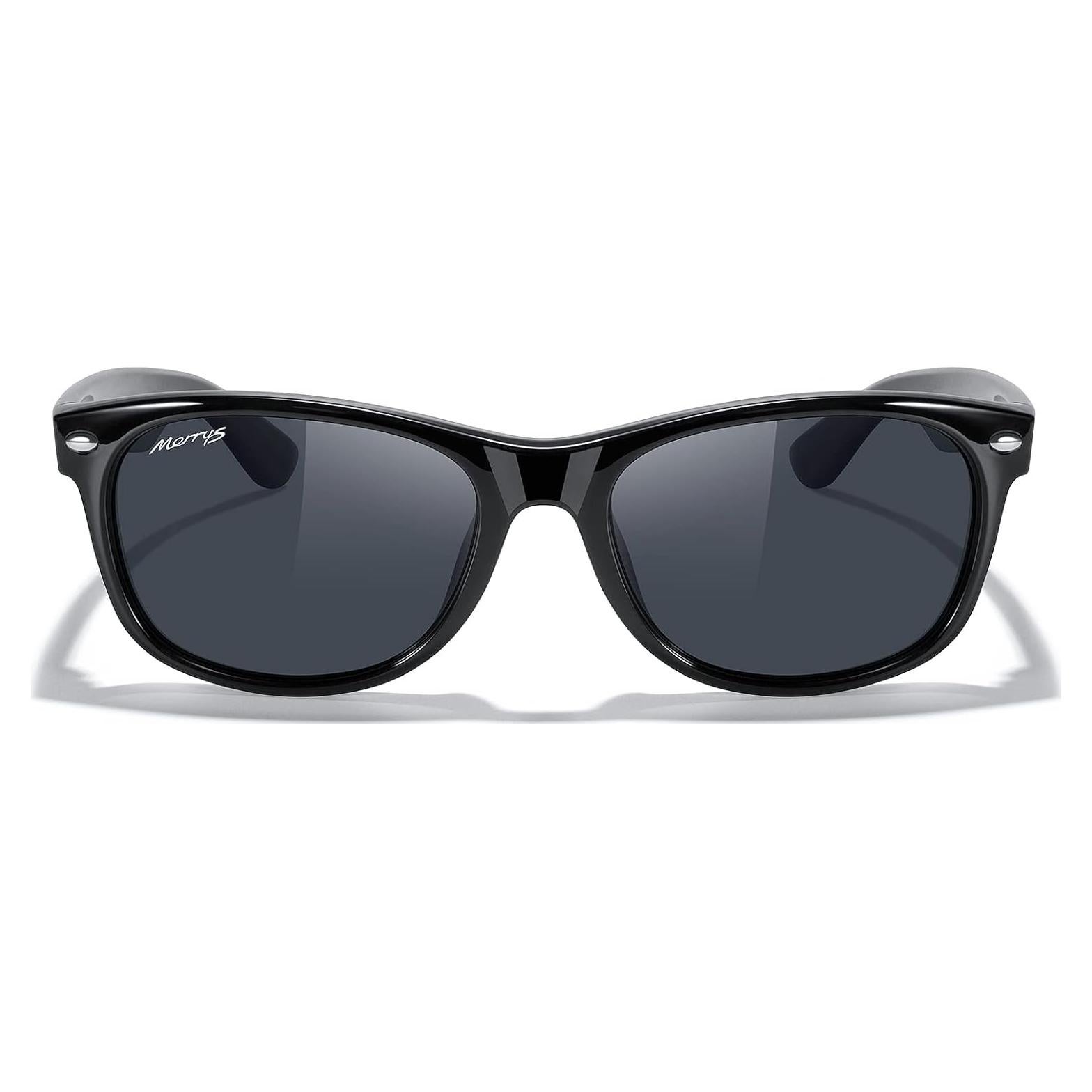 Gafas de sol polarizadas MERRY'S unisex marco negro 55mm