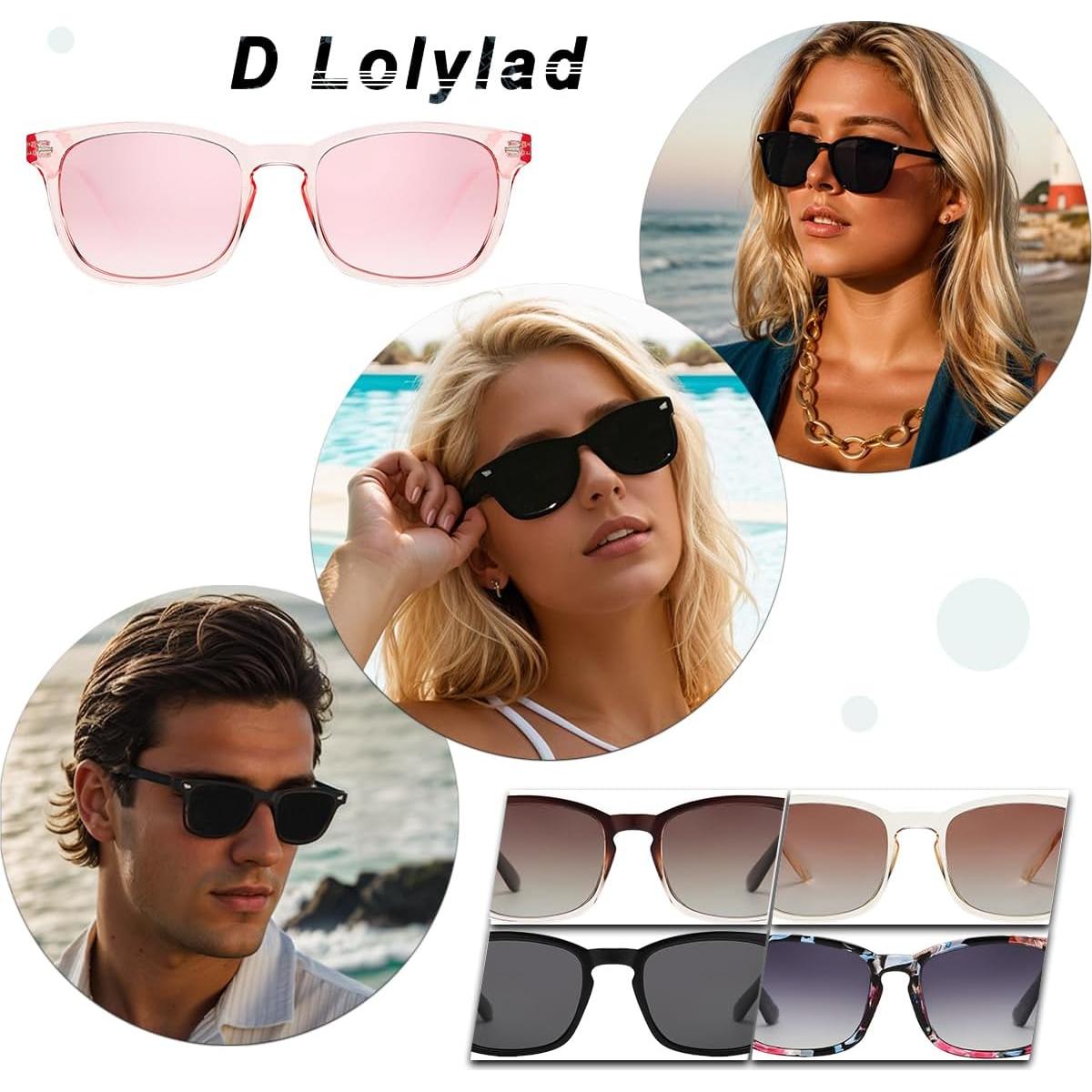 Gafas de sol polarizadas DLolylad UV400 estilo retro