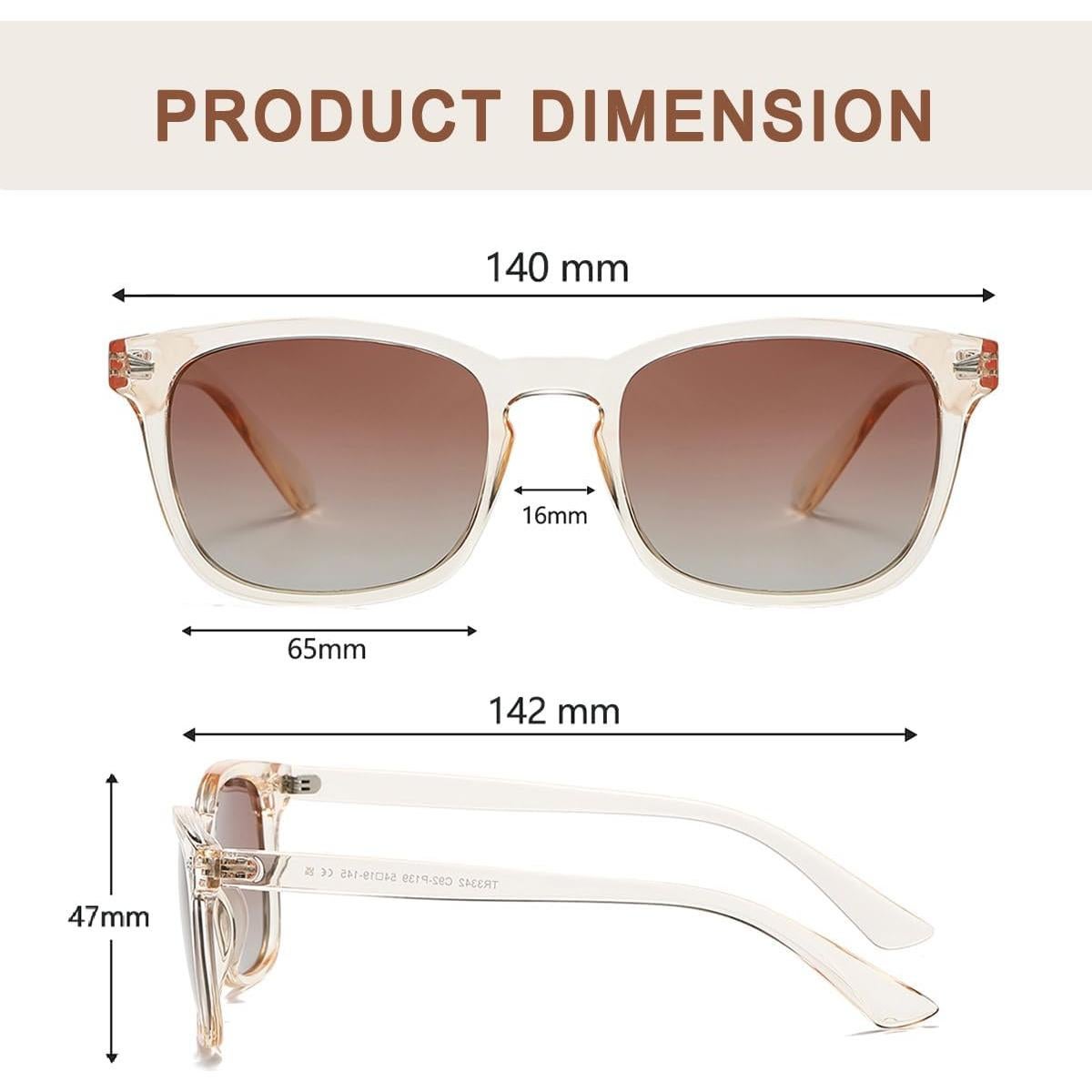 Gafas de sol polarizadas DLolylad UV400 estilo retro