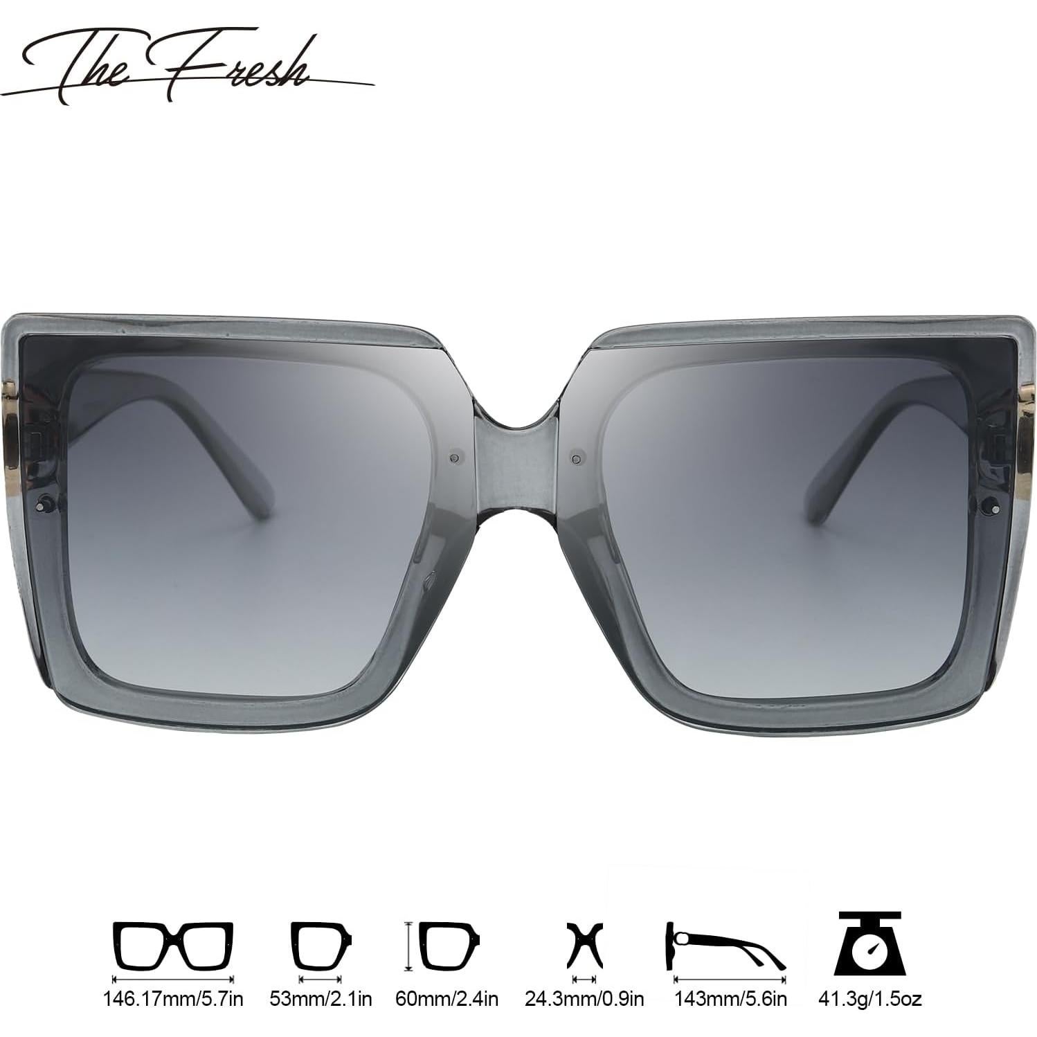 Gafas de Sol Fresco FR1L UV400 para Mujeres - Gris Degradado