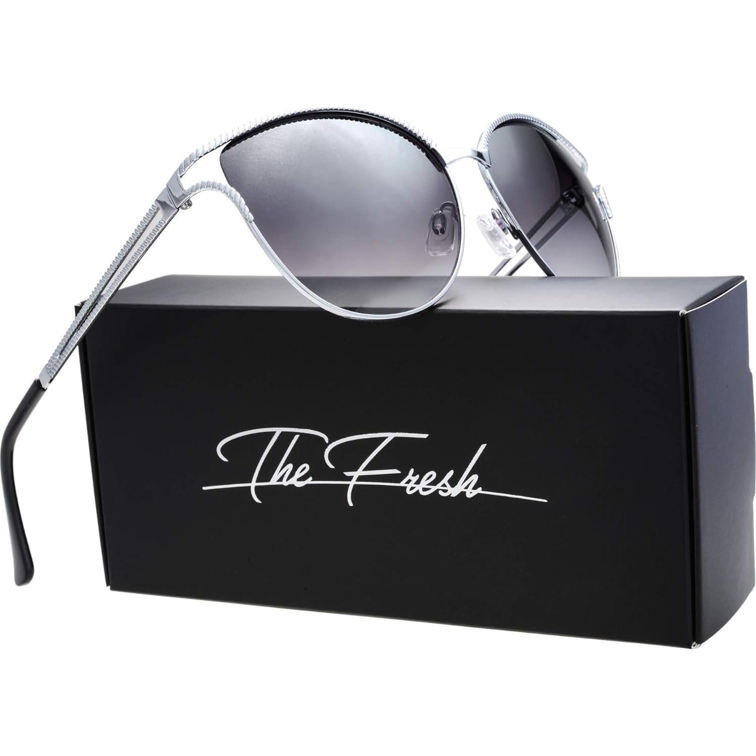 Gafas de Sol Fresco FR1L UV400 para Mujeres - Plata