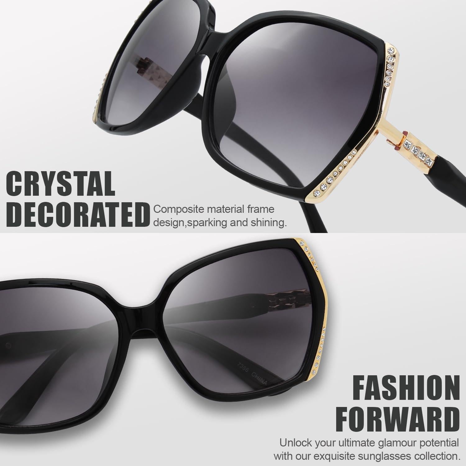 Gafas de Sol Fresco FR1L UV400 para Mujeres - Negro