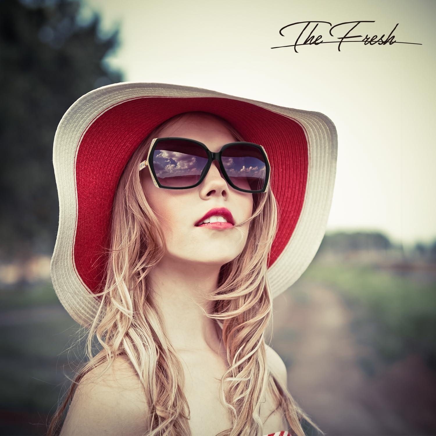 Gafas de Sol Fresco FR1L UV400 para Mujeres - Negro