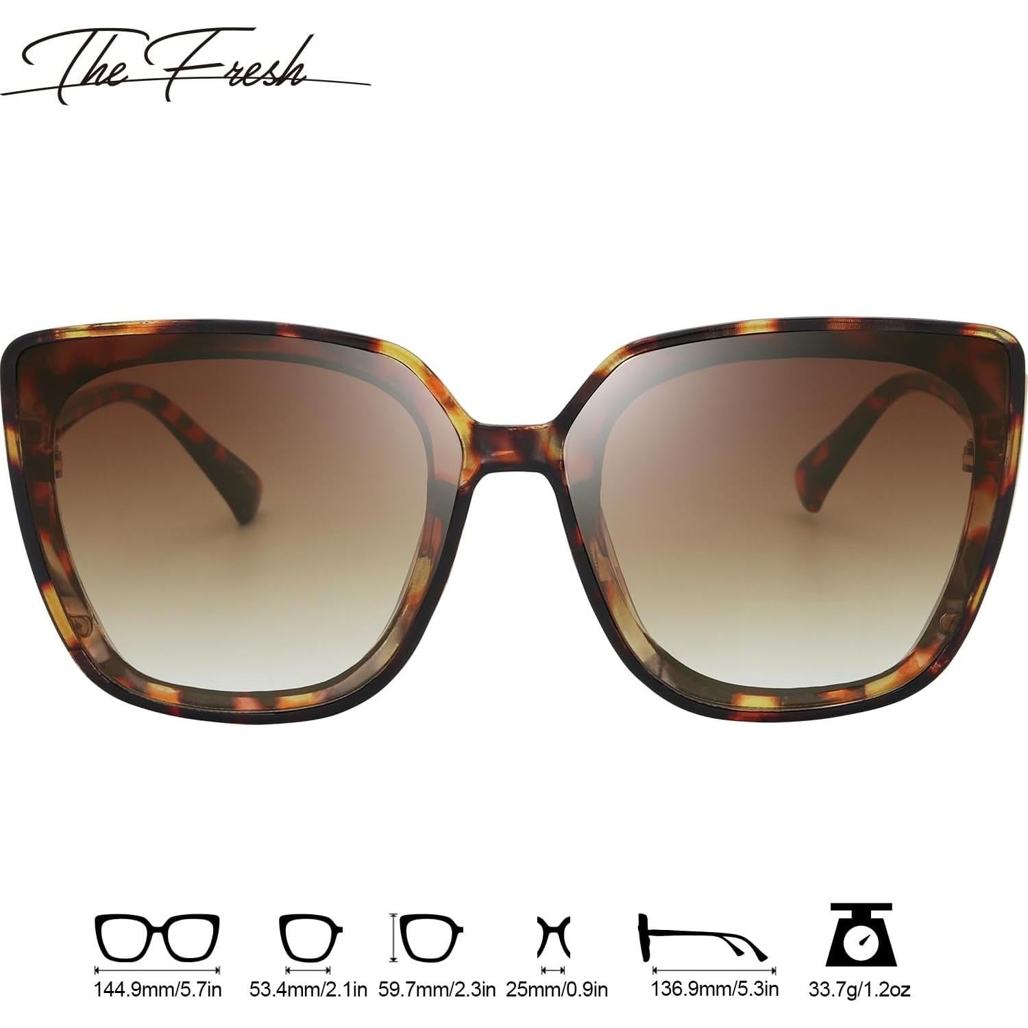 Gafas de Sol Fresco UV400 para Mujeres con Estuche Regalo