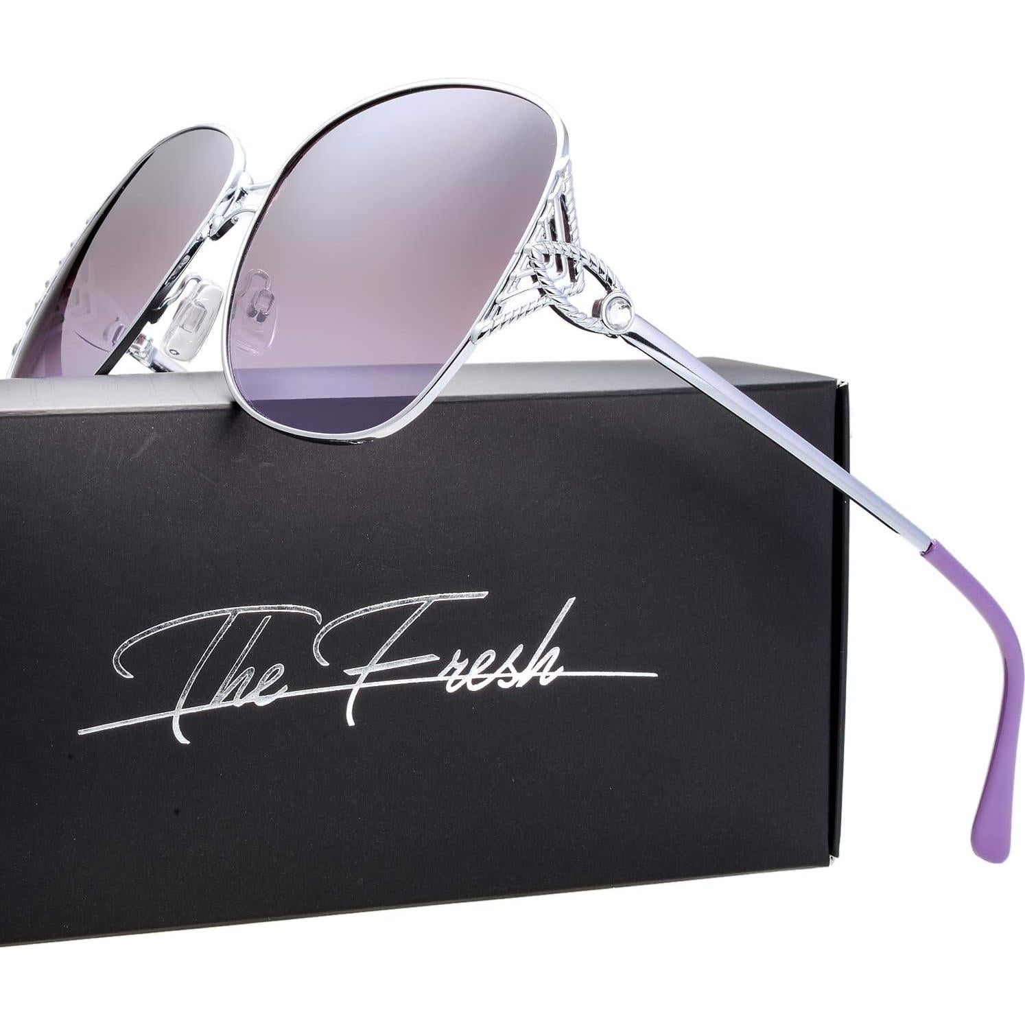 Gafas de Sol Fresco FR1L UV400 para Mujeres - Plata