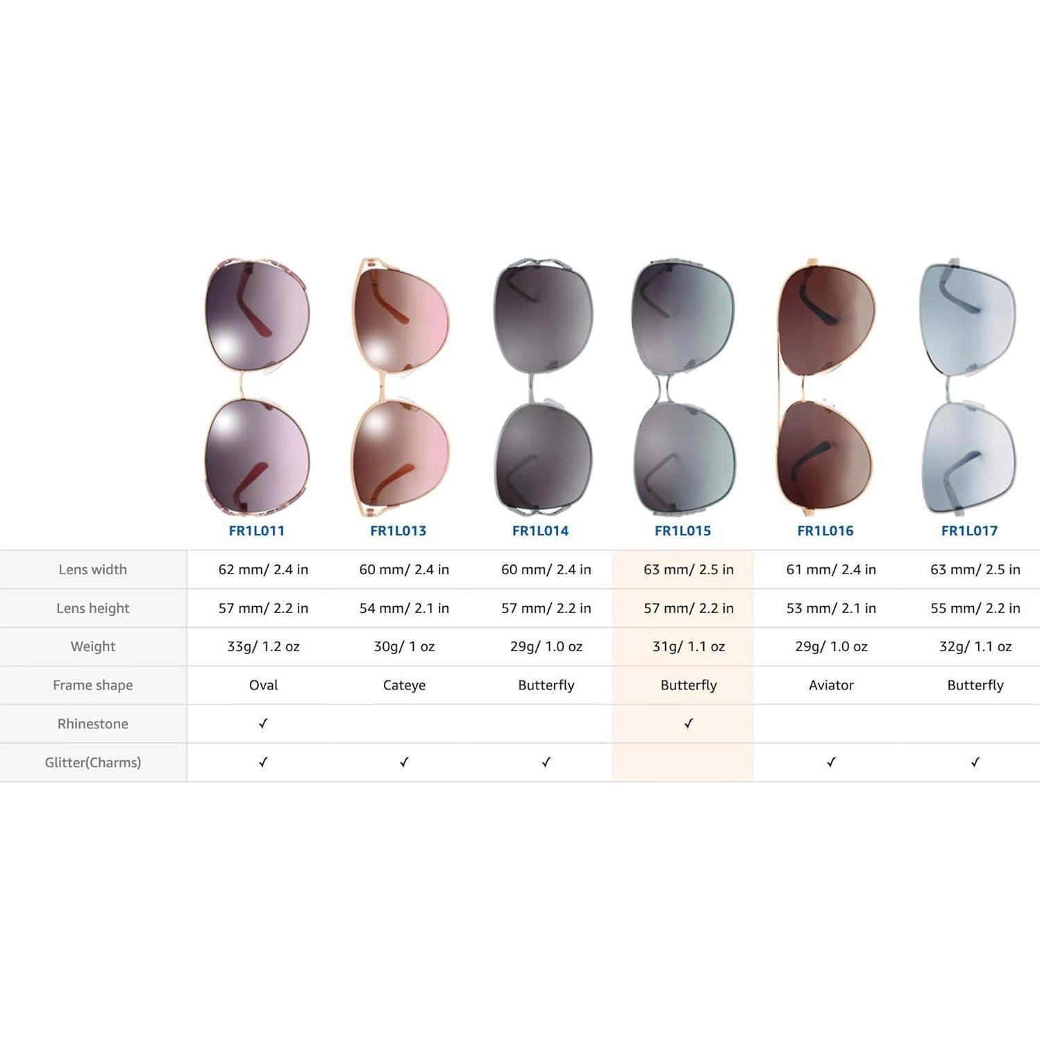 Gafas de Sol Fresco FR1L UV400 para Mujeres - Plata