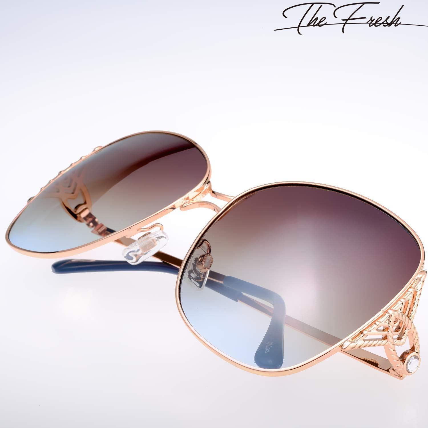Gafas de Sol Fresco FR1L UV400 para Mujeres - Dorado