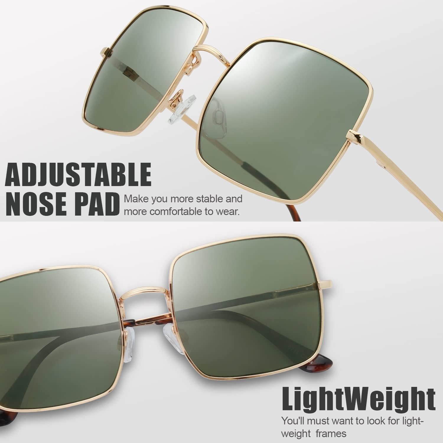 Gafas de Sol Fresco FR1L UV400 para Mujeres - Dorado