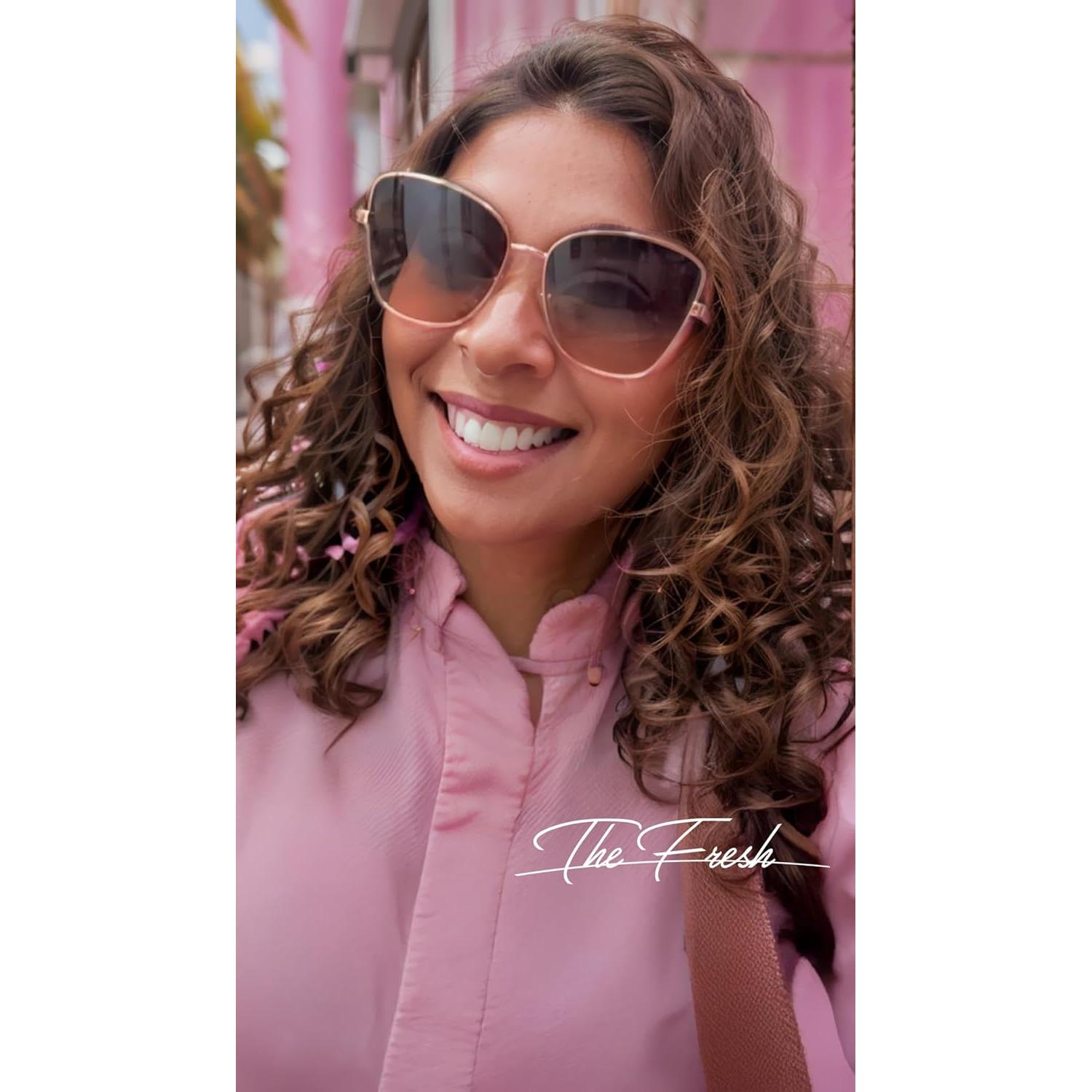 Gafas de Sol Fresco FR1L UV400 para Mujeres - Plata Azul