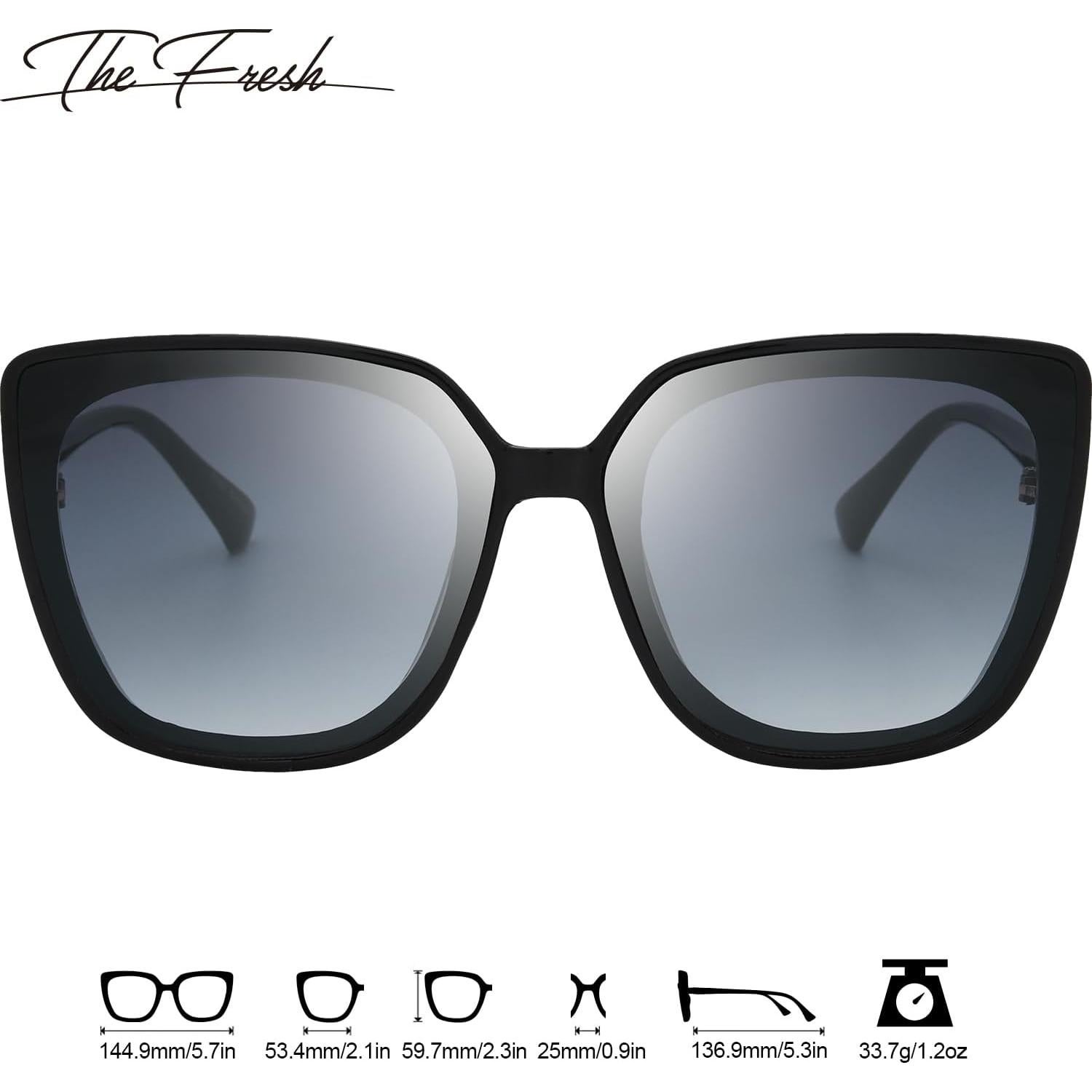 Gafas de Sol Fresco FR1L UV400 para Mujeres - Negro