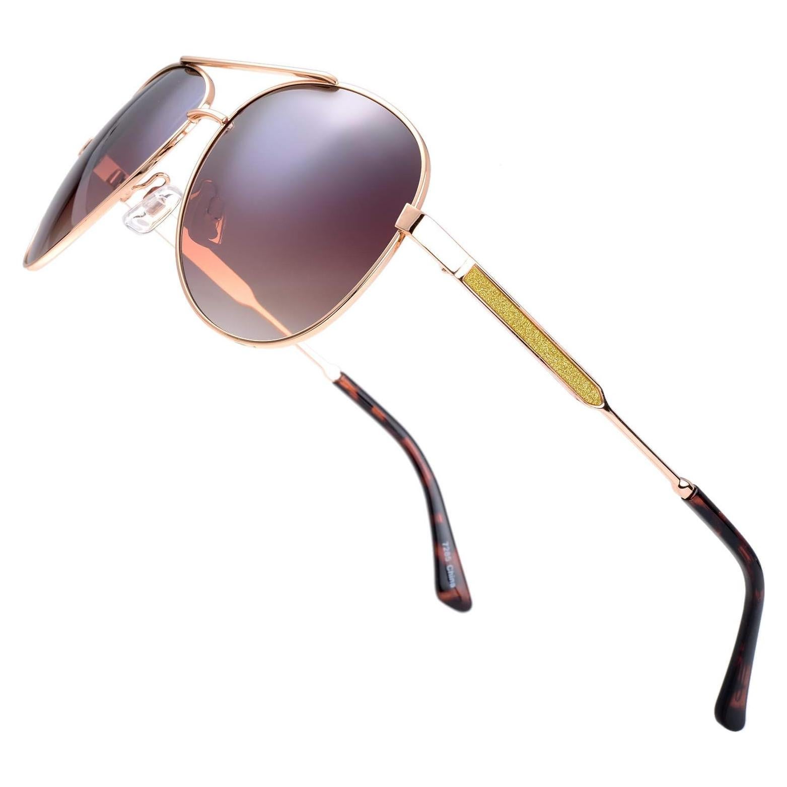 Gafas de Sol Fresco FR1L UV400 para Mujeres - Dorado