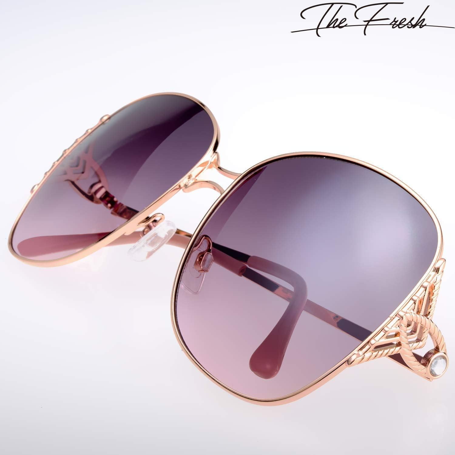 Gafas de Sol Fresco FR1L UV400 para Mujeres - Dorado