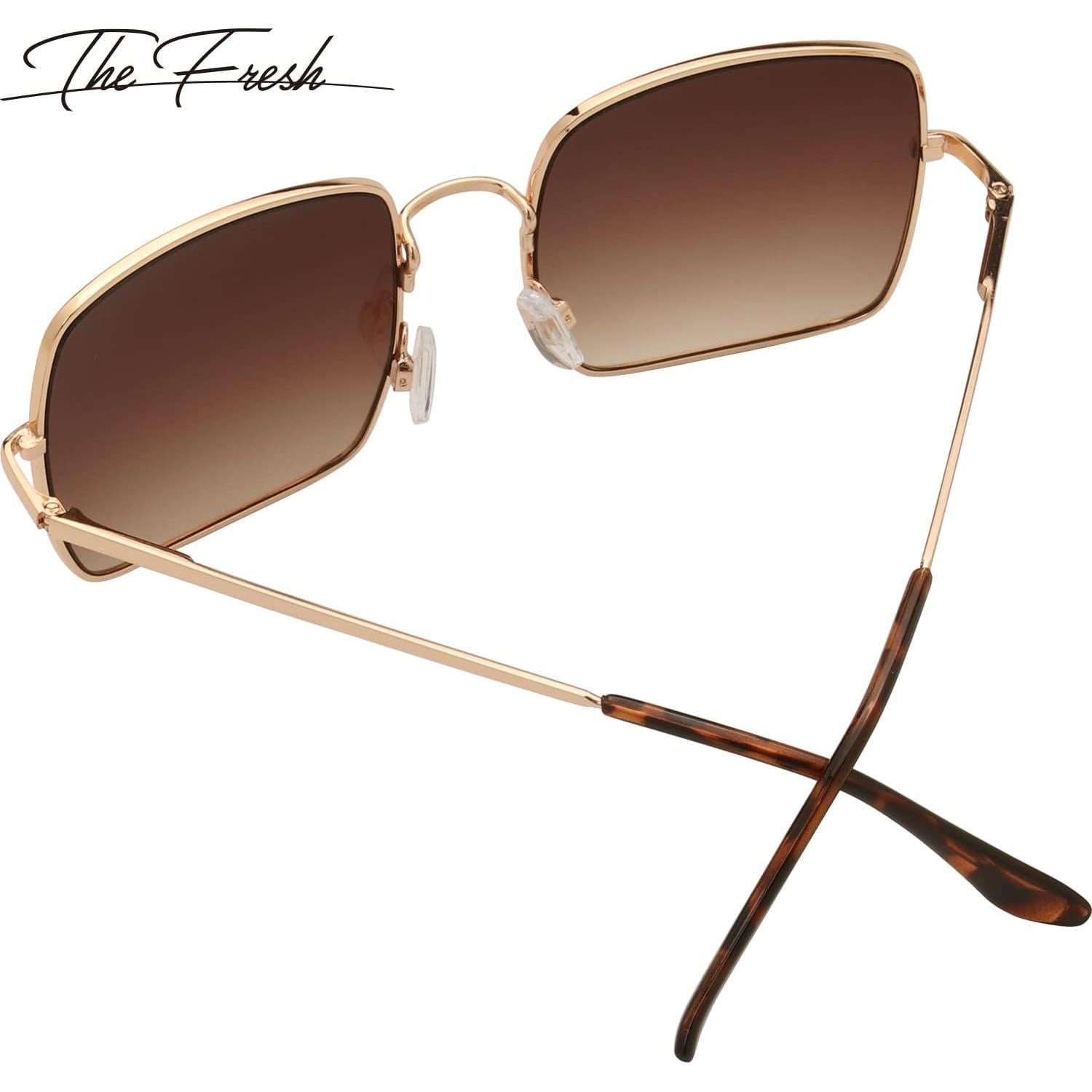 Gafas de Sol UV400 Fresh L194 Dorado Marrón Degradado