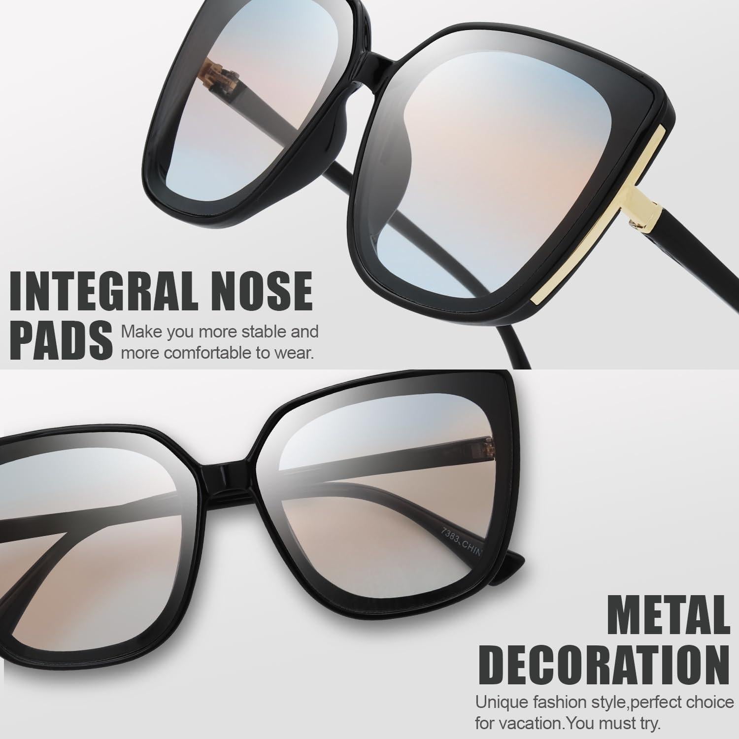 Gafas de Sol Fresco FR1L UV400 para Mujeres - Estilo Chic