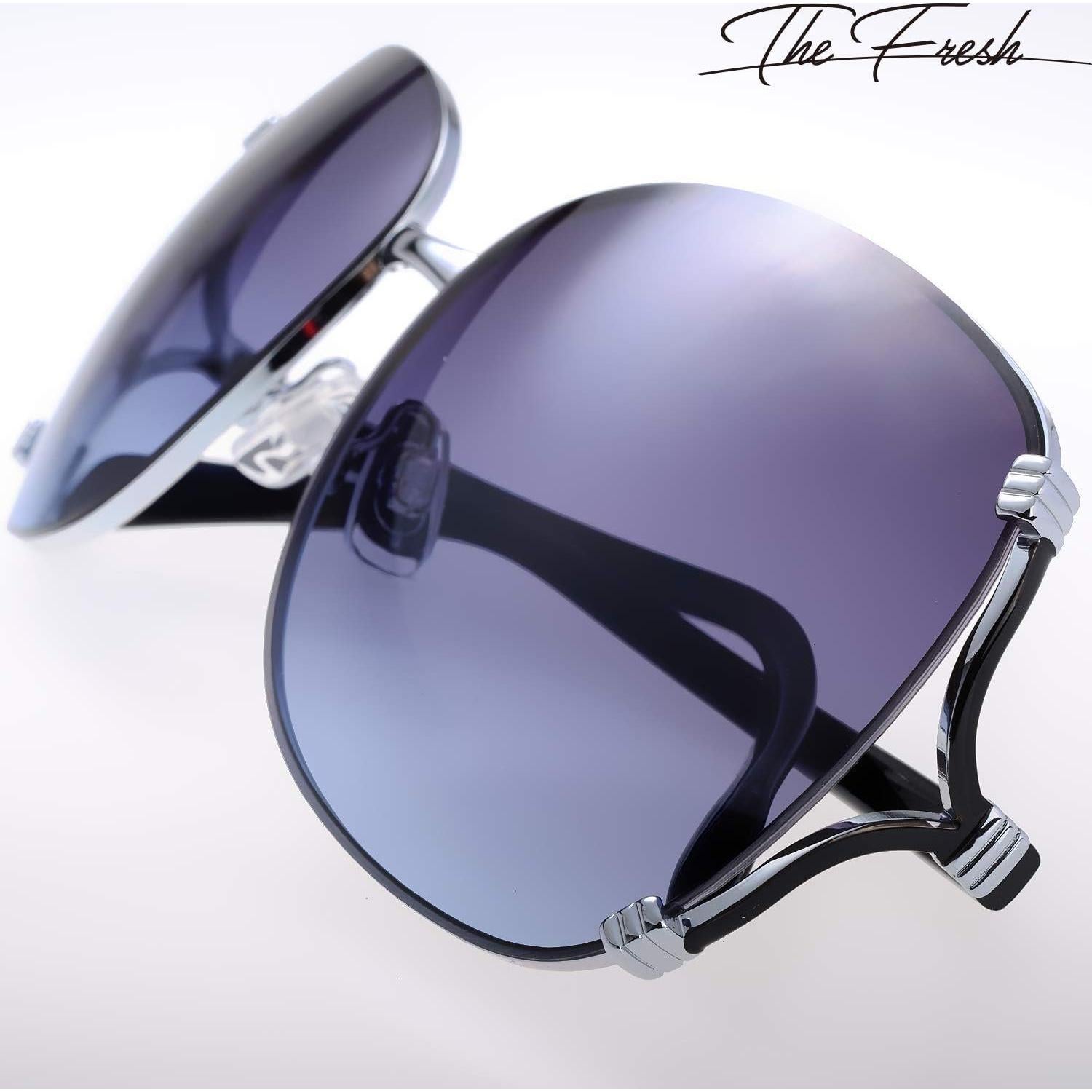 Gafas de Sol UV400 Frescas para Mujeres L124 Plata