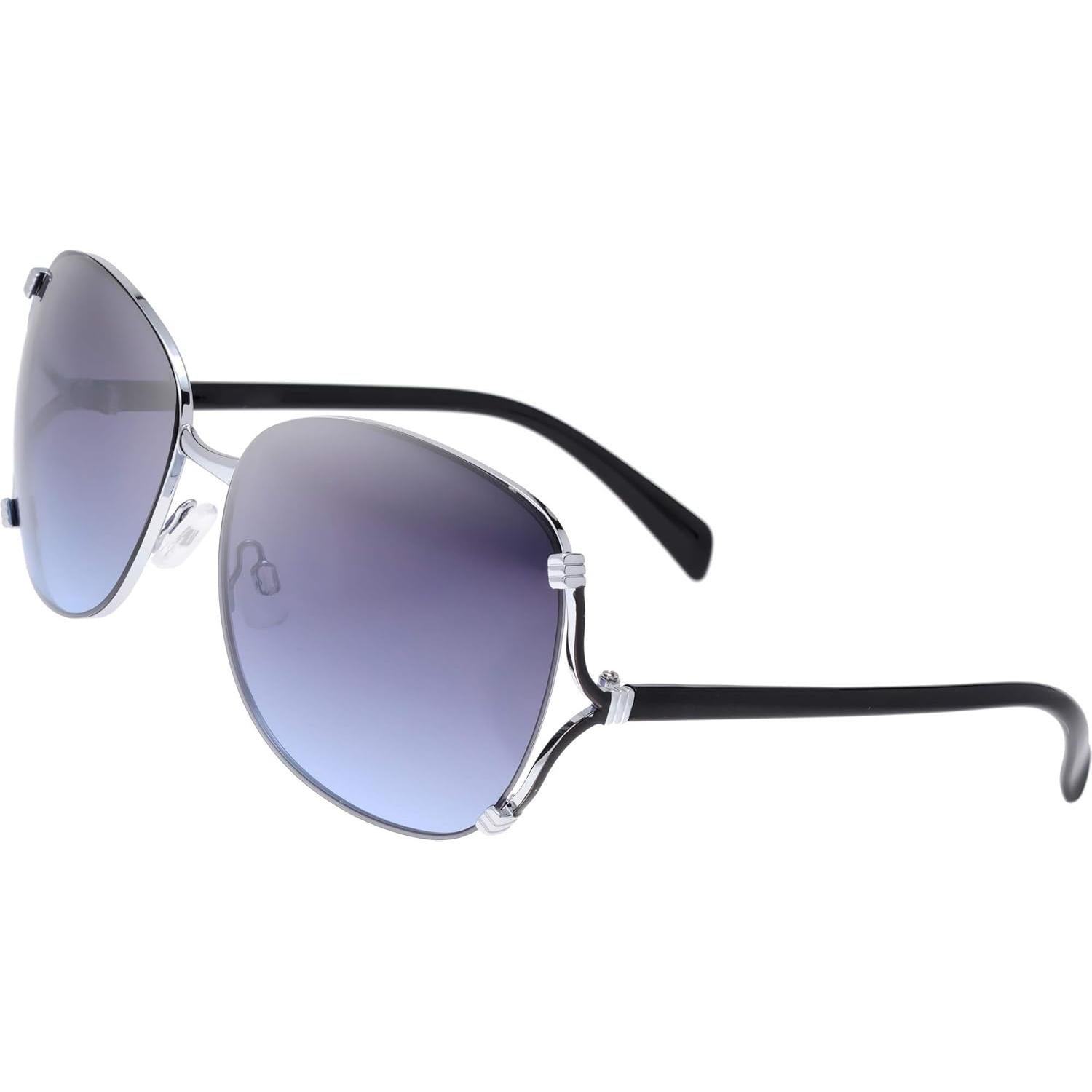 Gafas de Sol UV400 Frescas para Mujeres L124 Plata