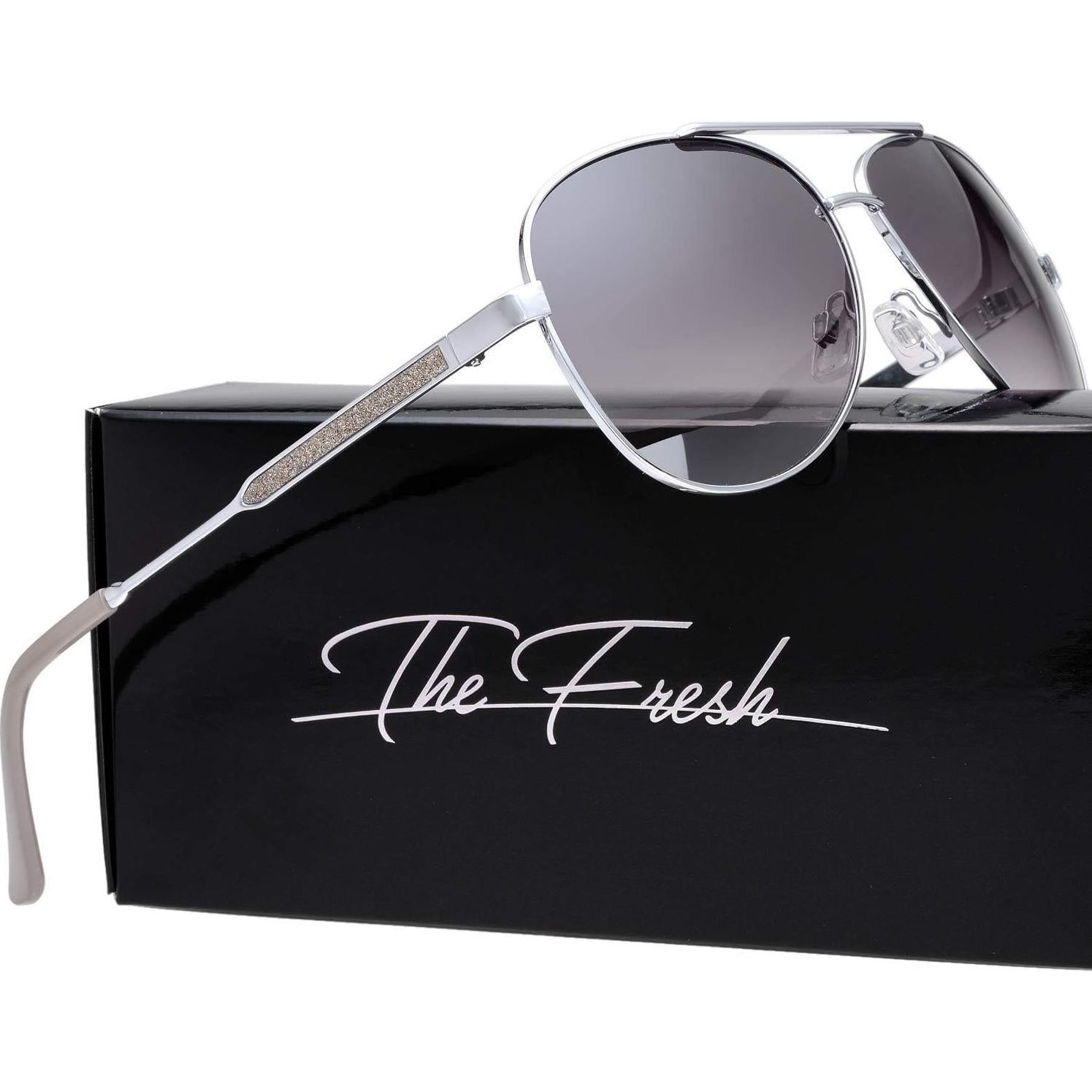 Gafas de Sol Fresco FR1L UV400 para Mujeres - Plata