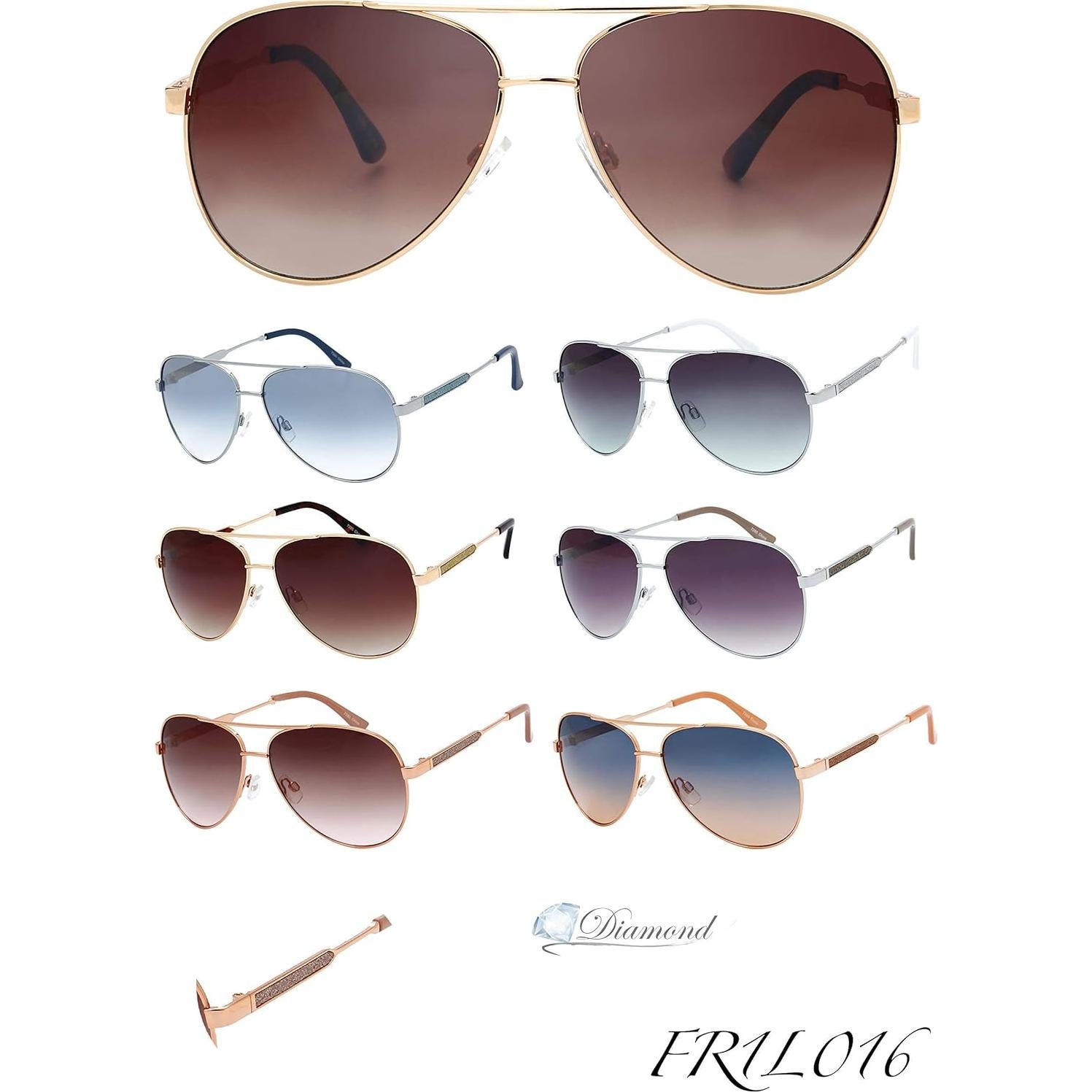 Gafas de Sol Fresco FR1L UV400 para Mujeres - Plata