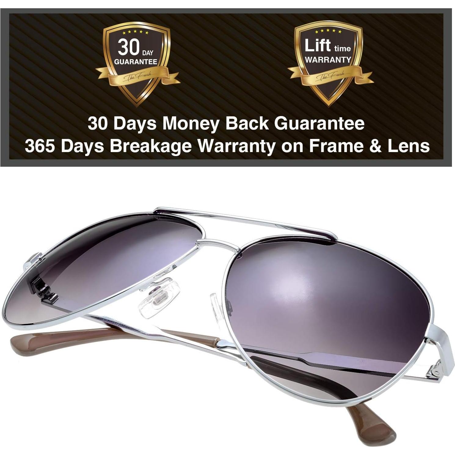 Gafas de Sol Fresco FR1L UV400 para Mujeres - Plata