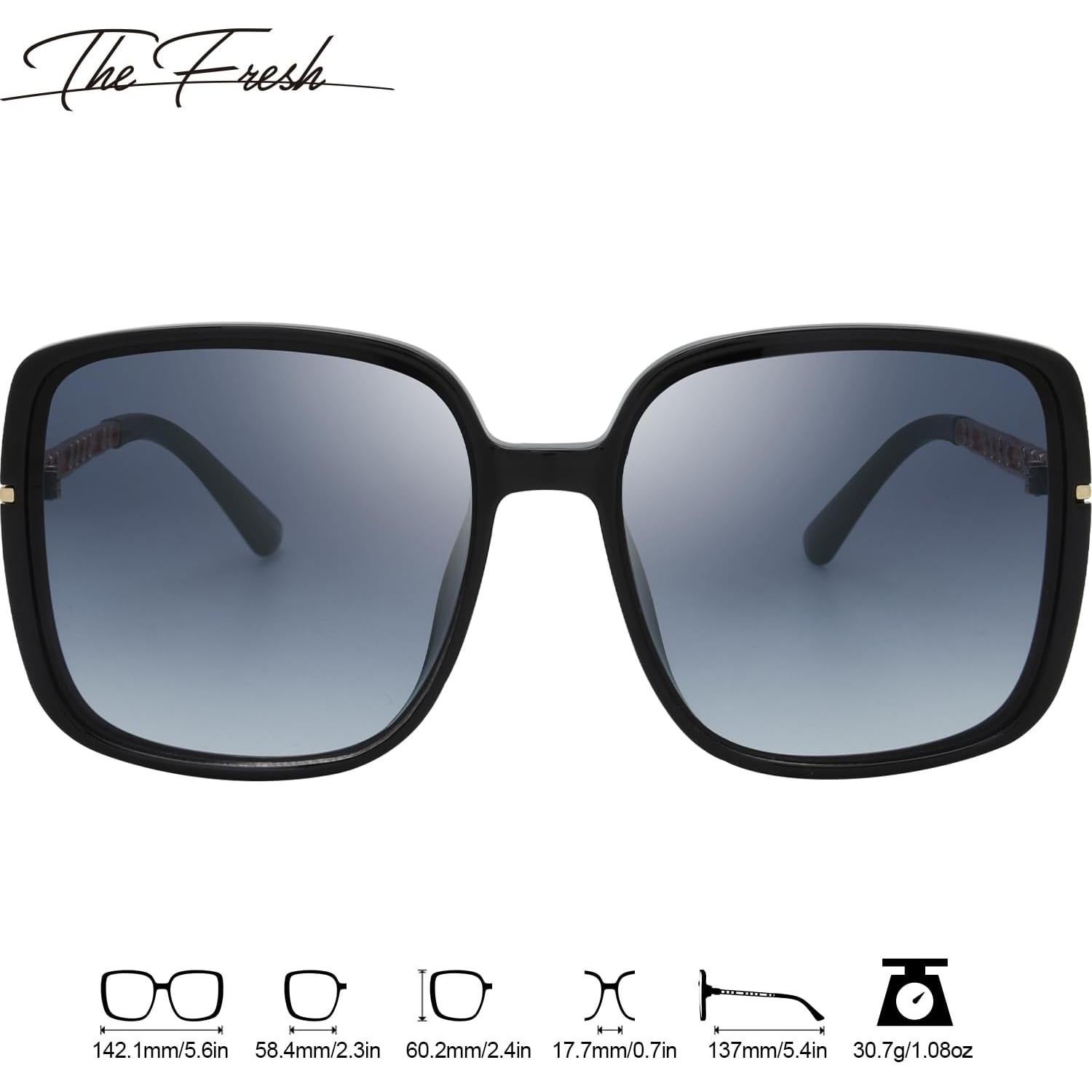 Gafas de Sol Fresco FR1L UV400 para Mujeres - Negro