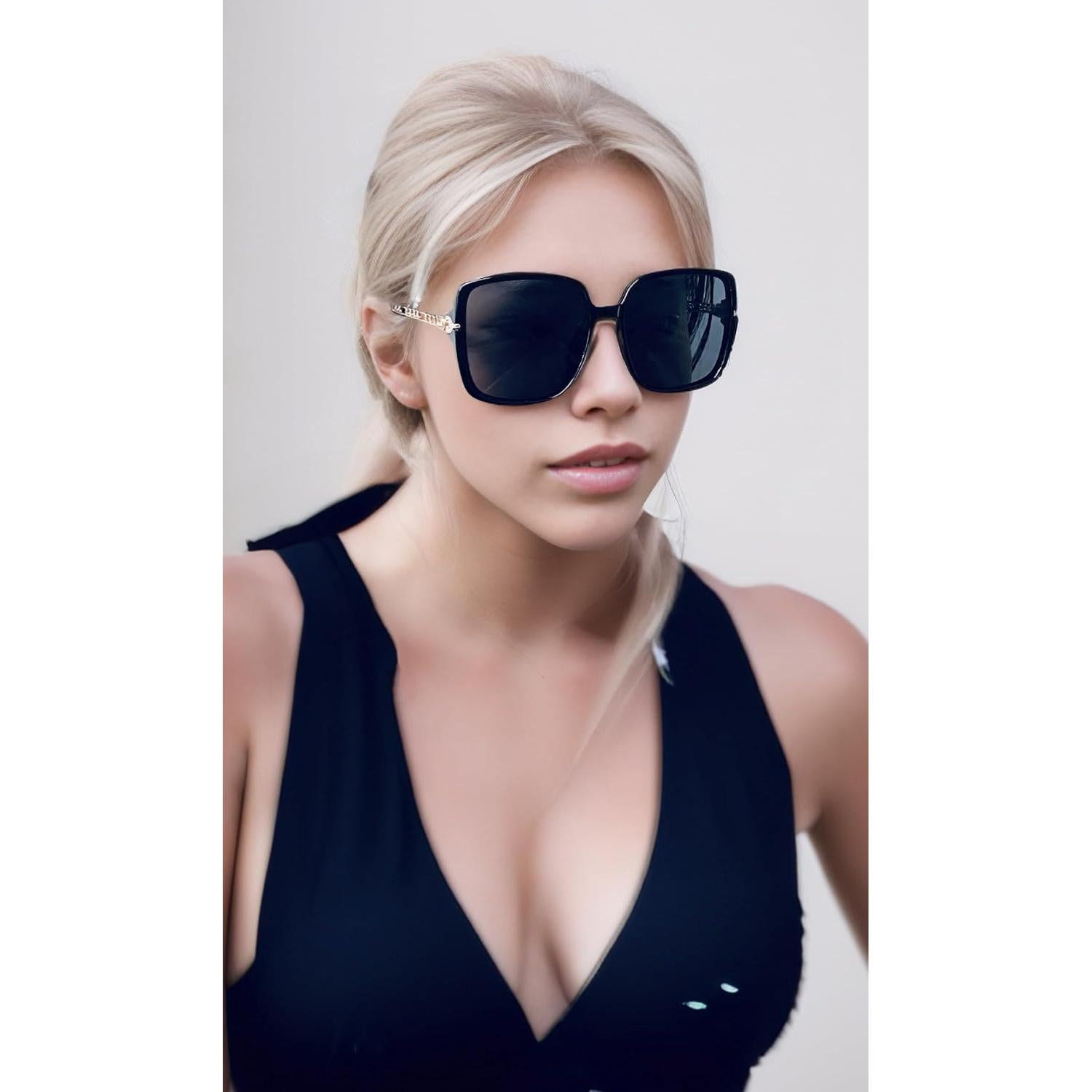 Gafas de Sol Fresco FR1L UV400 para Mujeres - Negro