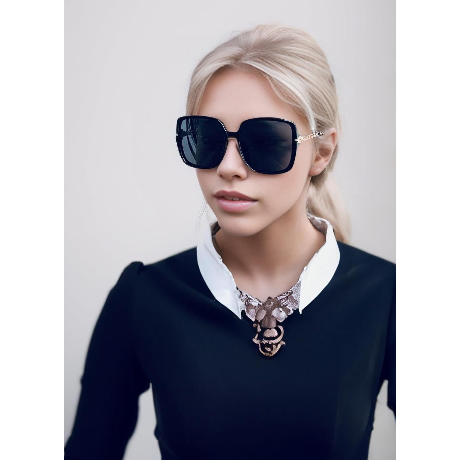 Gafas de Sol Fresco FR1L UV400 para Mujeres - Negro