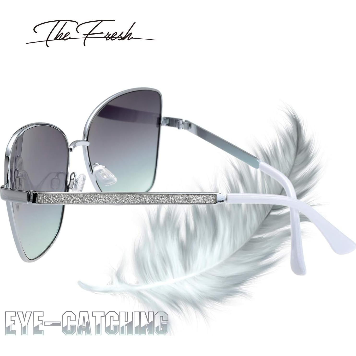 Gafas de Sol Fresco FR1L UV400 para Mujeres - Plata