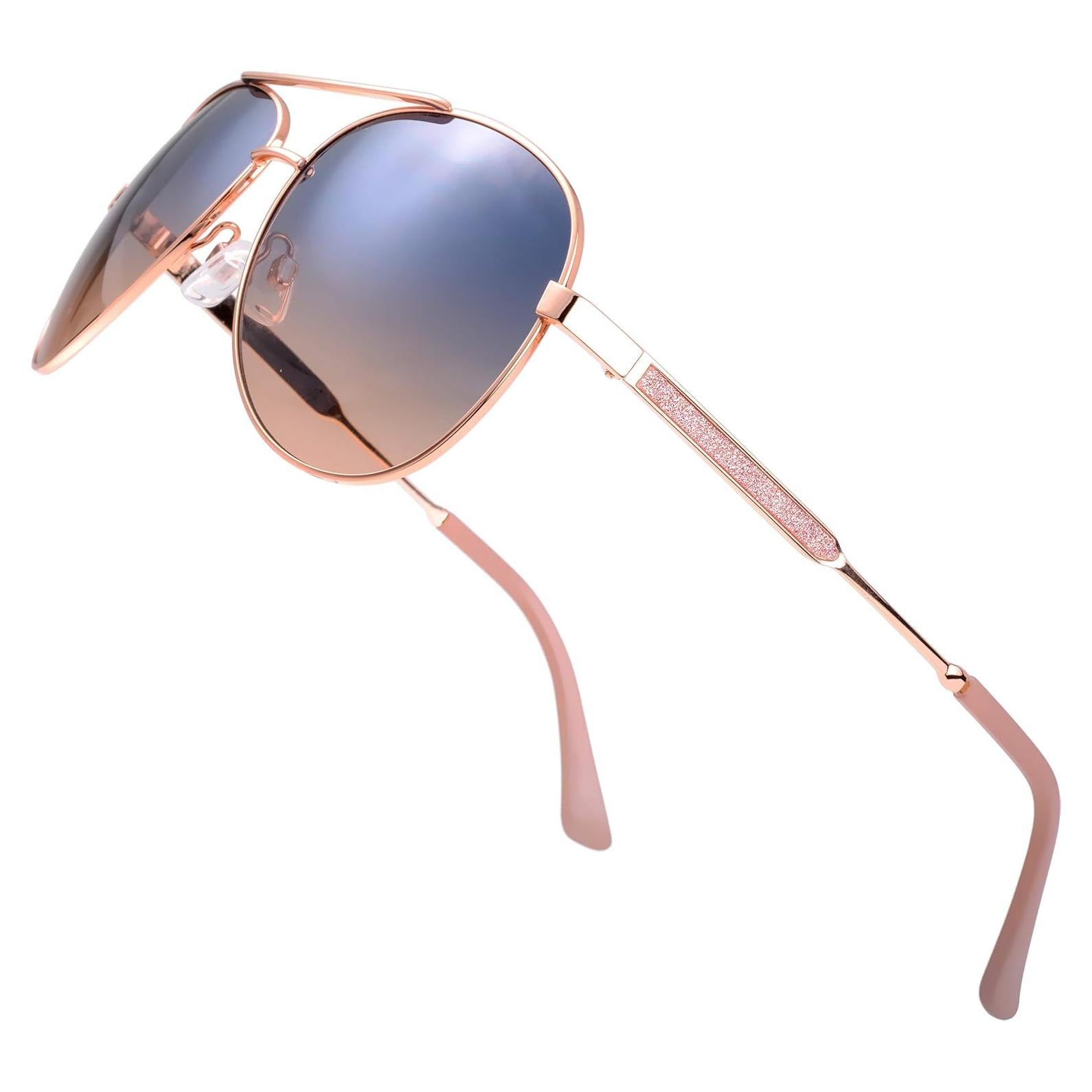 Gafas de Sol Fresco FR1L UV400 para Mujeres Oro Rosa