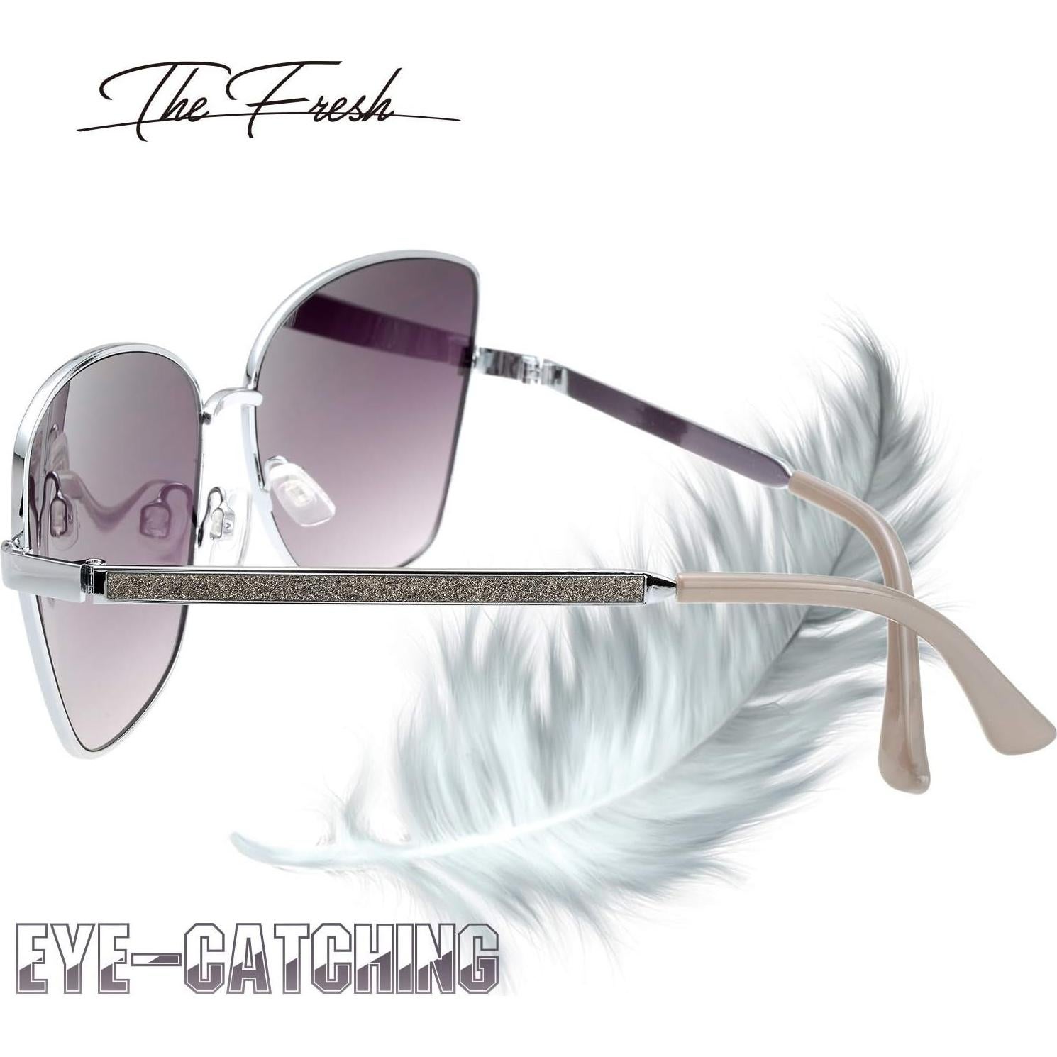 Gafas de Sol Fresco FR1L UV400 para Mujeres - Plata
