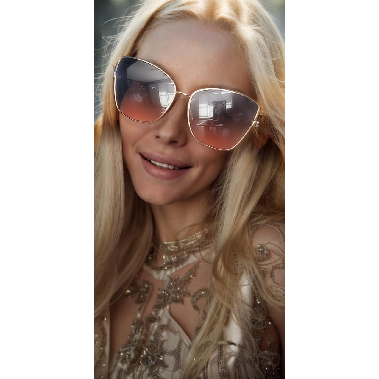 Gafas de Sol Fresco FR1L UV400 para Mujeres - Plata