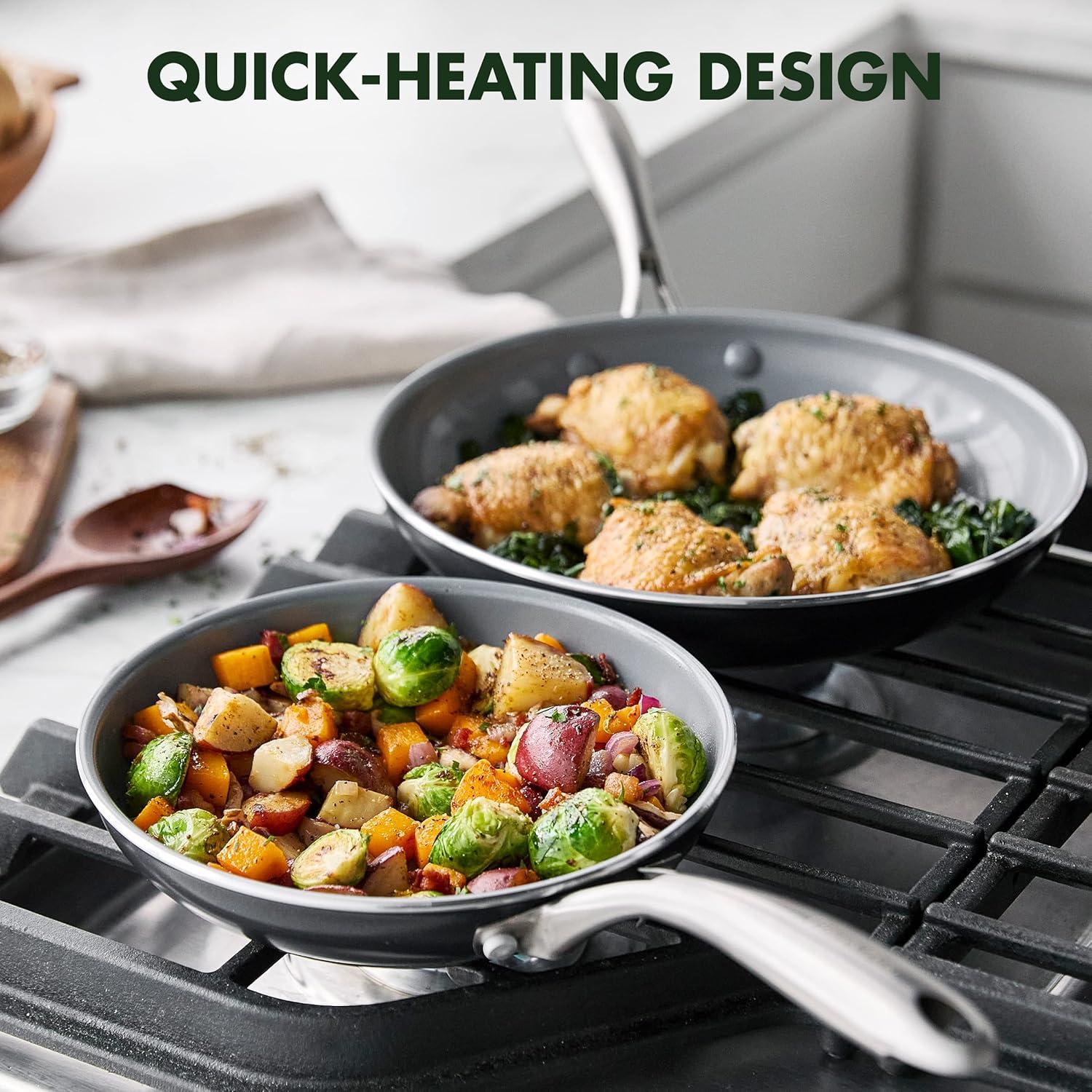 Juego de Sartenes GreenPan Swift 20cm y 25cm Antiadherente