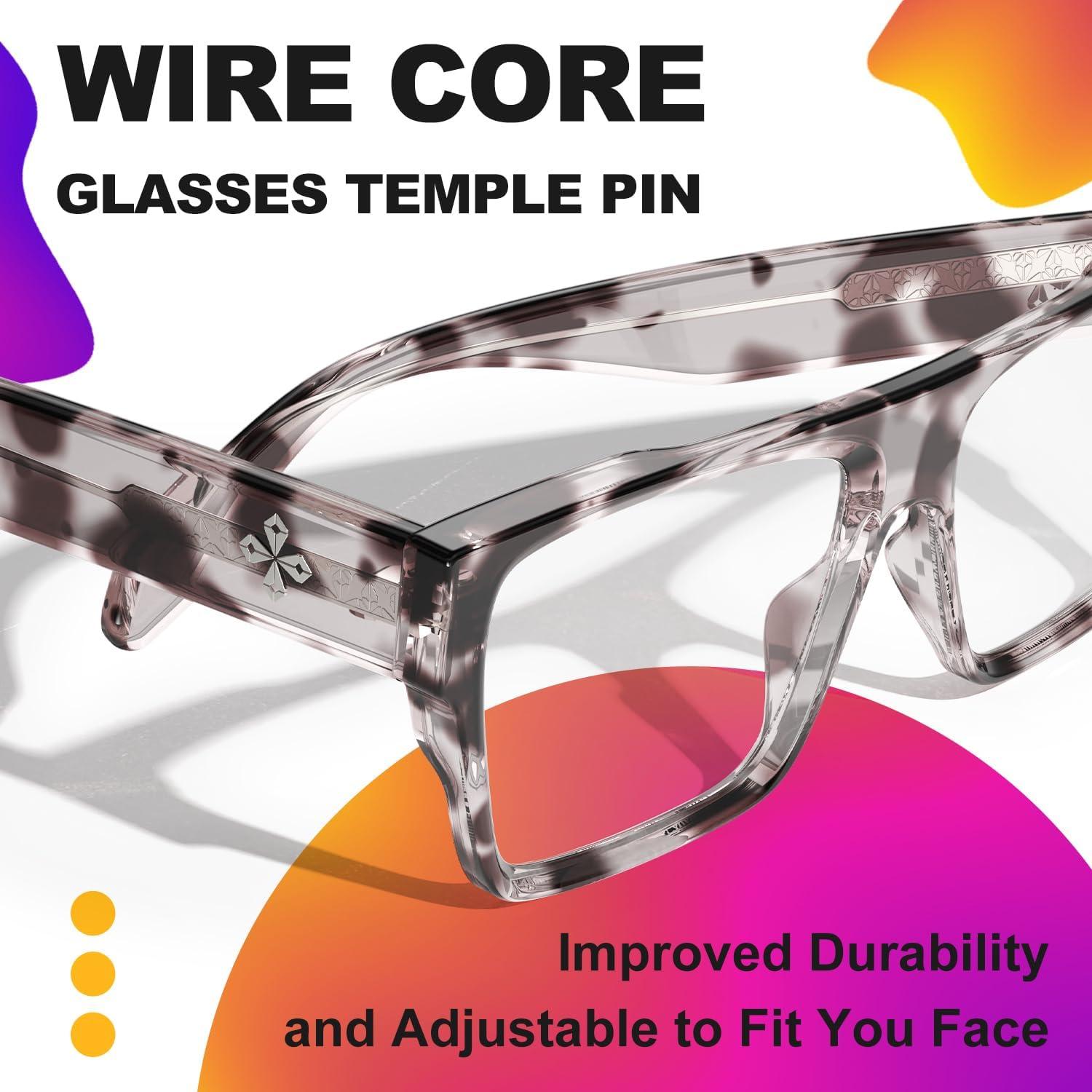 Gafas VISOONE Bloqueo Luz Azul Chunky Unisex Alba