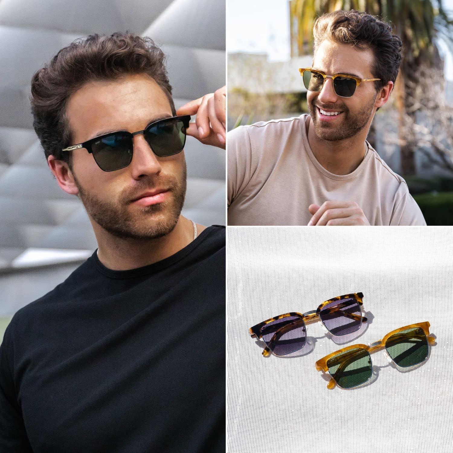 Gafas de Sol Polarizadas WearMe Pro Unisex Tortuga Lente Negra