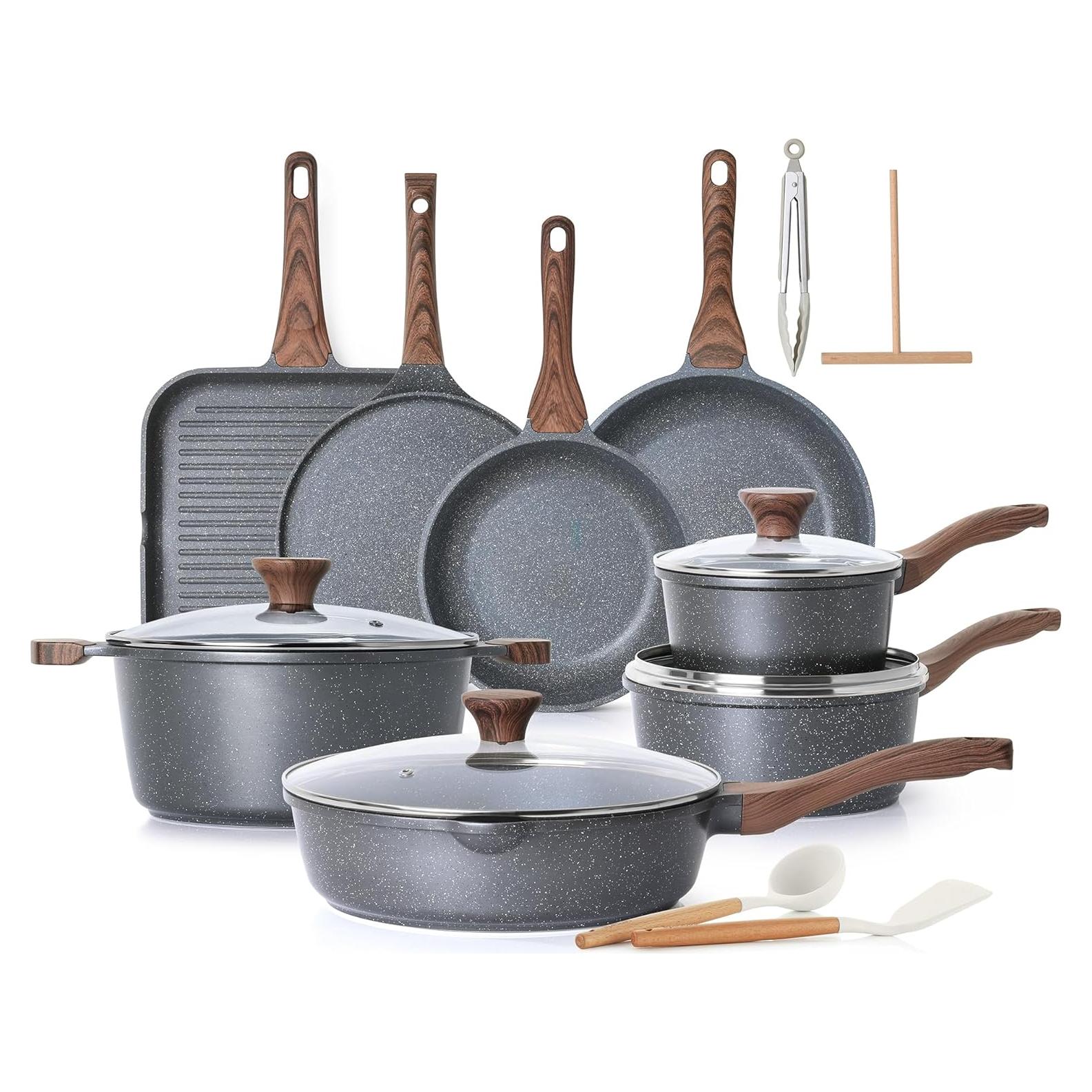 Juego de Utensilios de Cocina SENSARTE 23 Piezas Antiadherente