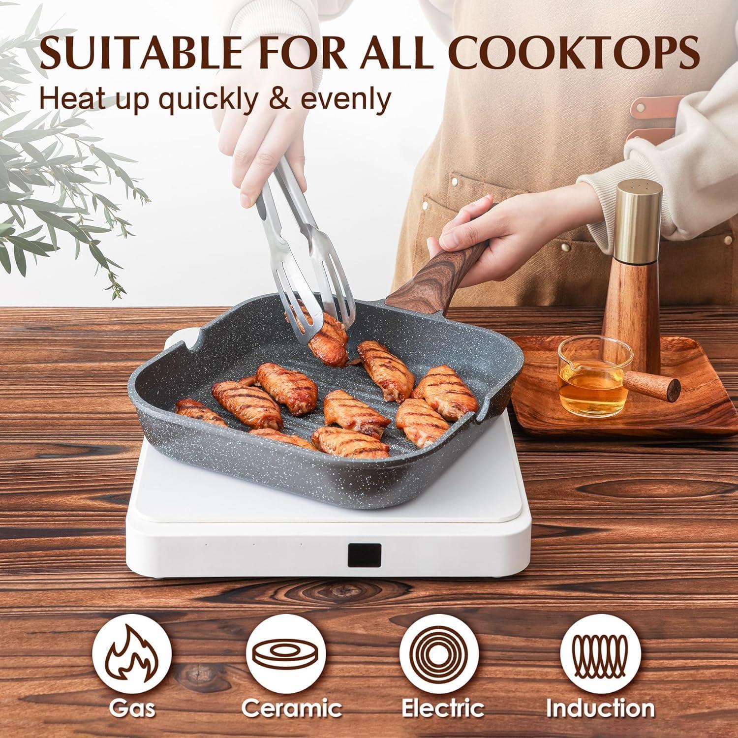 Juego de Utensilios de Cocina SENSARTE 23 Piezas Antiadherente