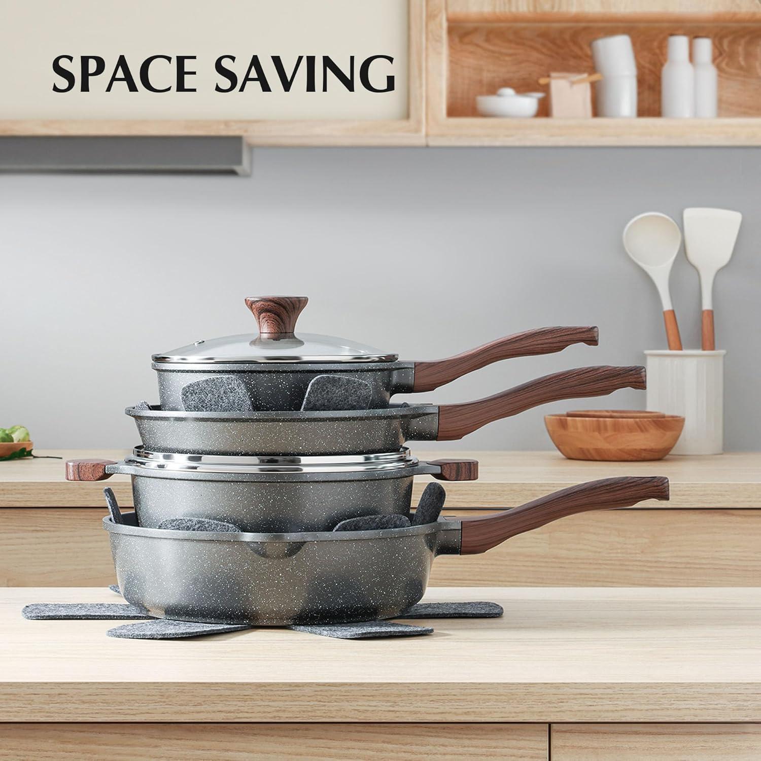 Juego de Utensilios de Cocina SENSARTE 23 Piezas Antiadherente