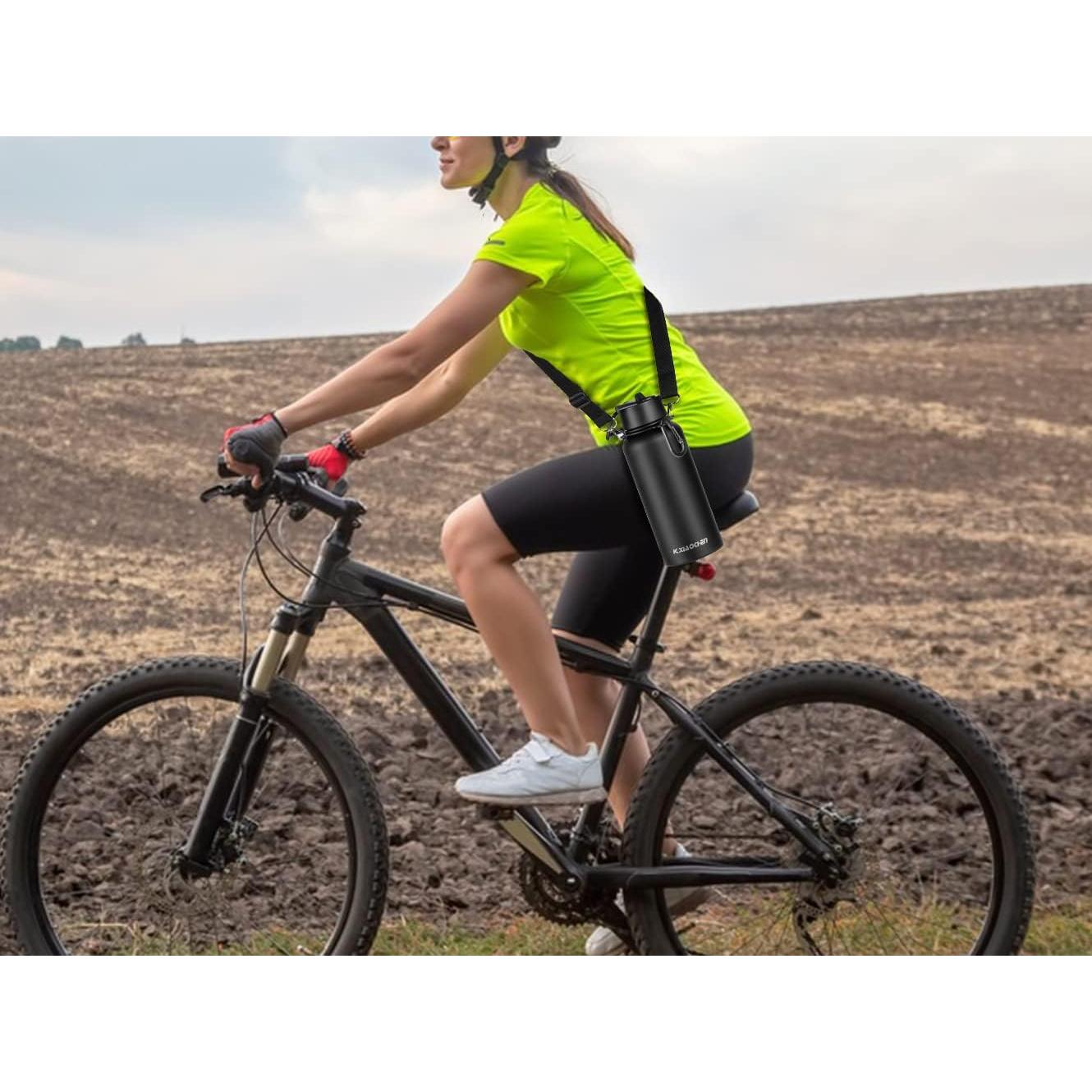 KXIAOCHEN Botella de Agua 32 oz Acero Inoxidable Aislada