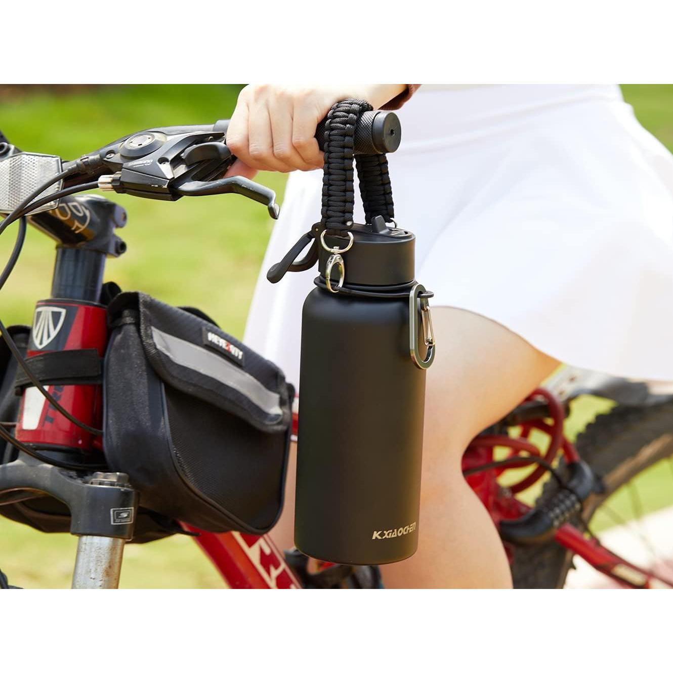 KXIAOCHEN Botella de Agua 32 oz Acero Inoxidable Aislada