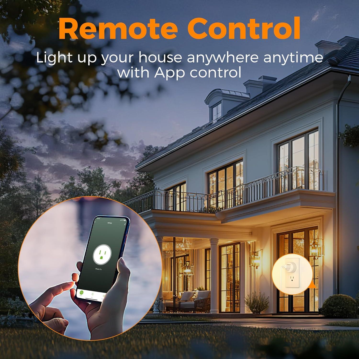 Enchufe Inteligente TESSAN WiFi Control Remoto 4.8cm