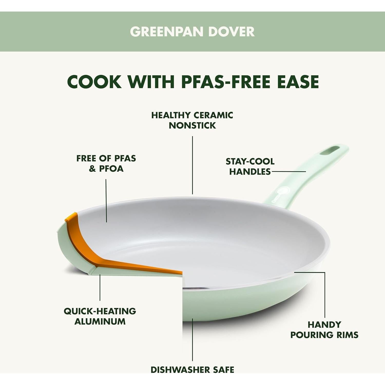 Juego de Utensilios de Cocina GreenPan Dover 12 Piezas Verde