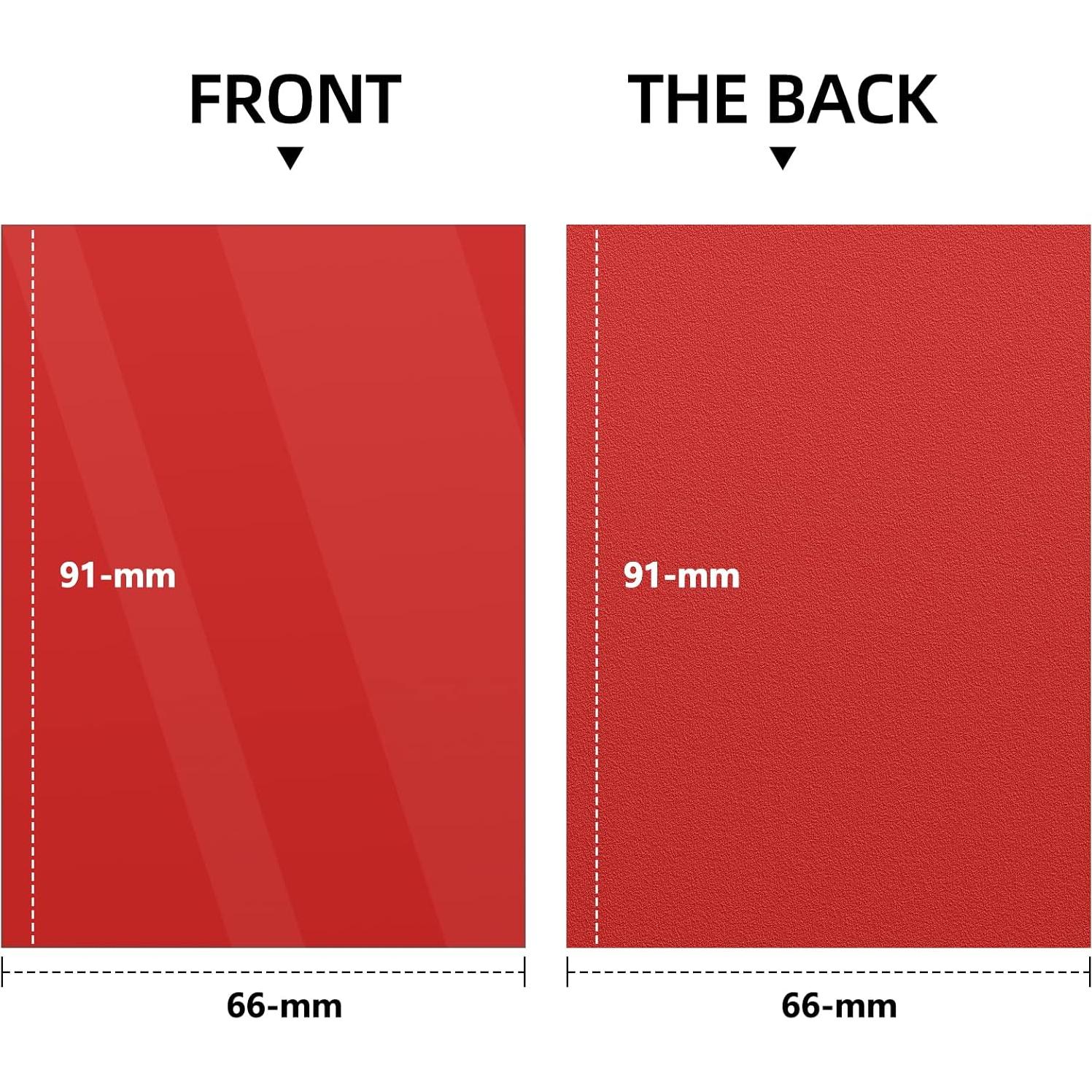 Fundas para Cartas Mlikero 1000 Unidades 66x91mm 10 Colores