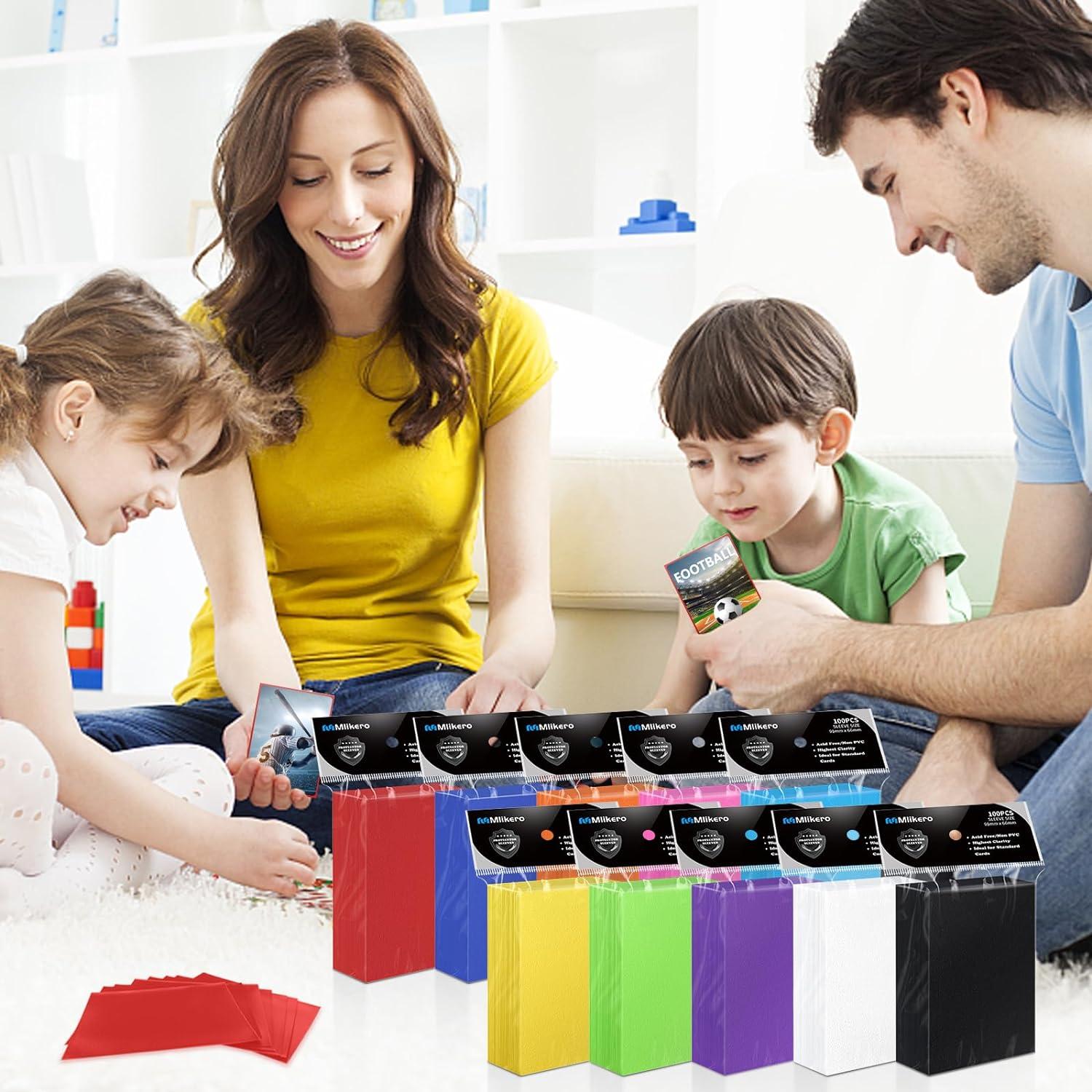 Fundas para Cartas Mlikero 1000 Unidades 66x91mm 10 Colores