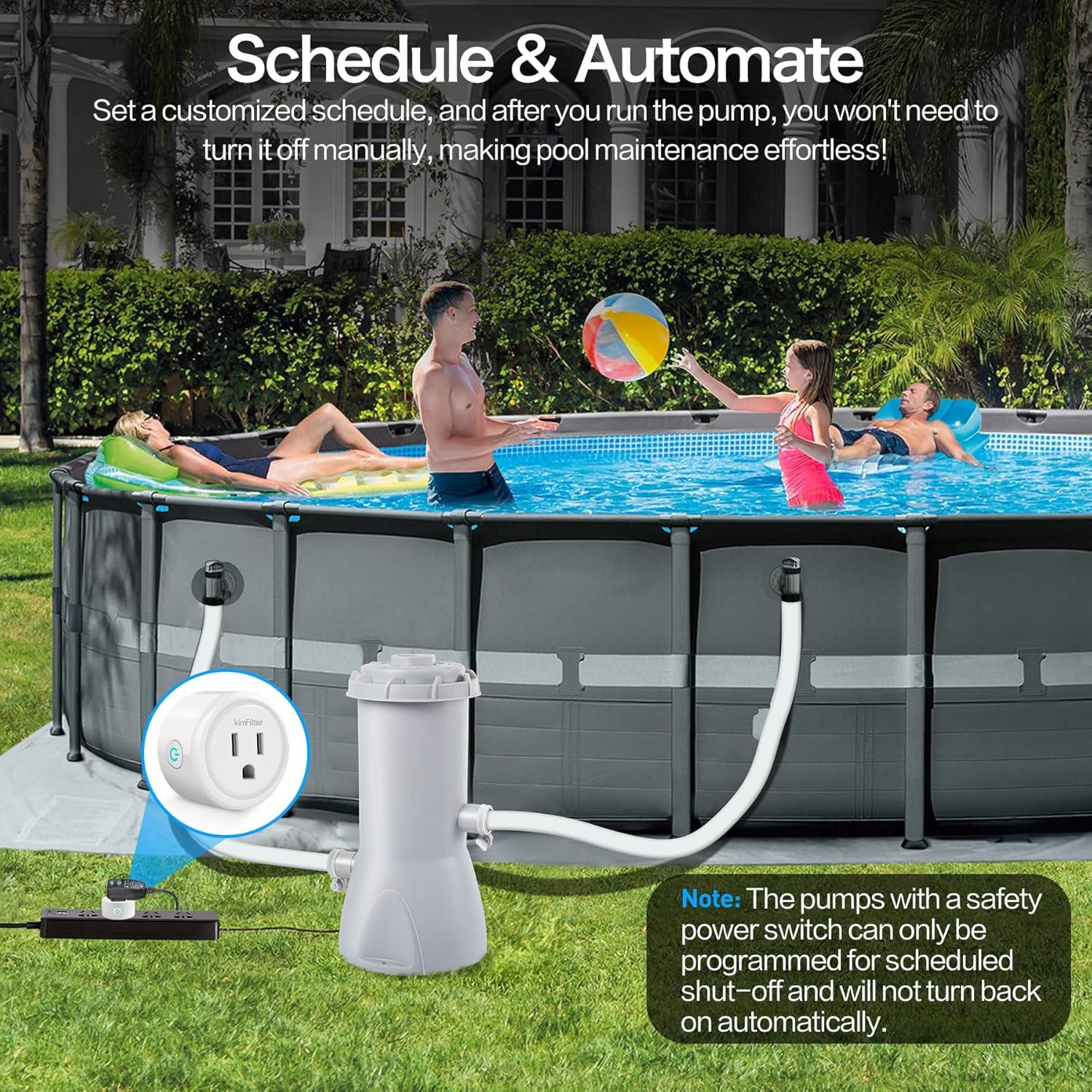 Enchufe Inteligente WiFi KimFilter 5.79cm Control por App